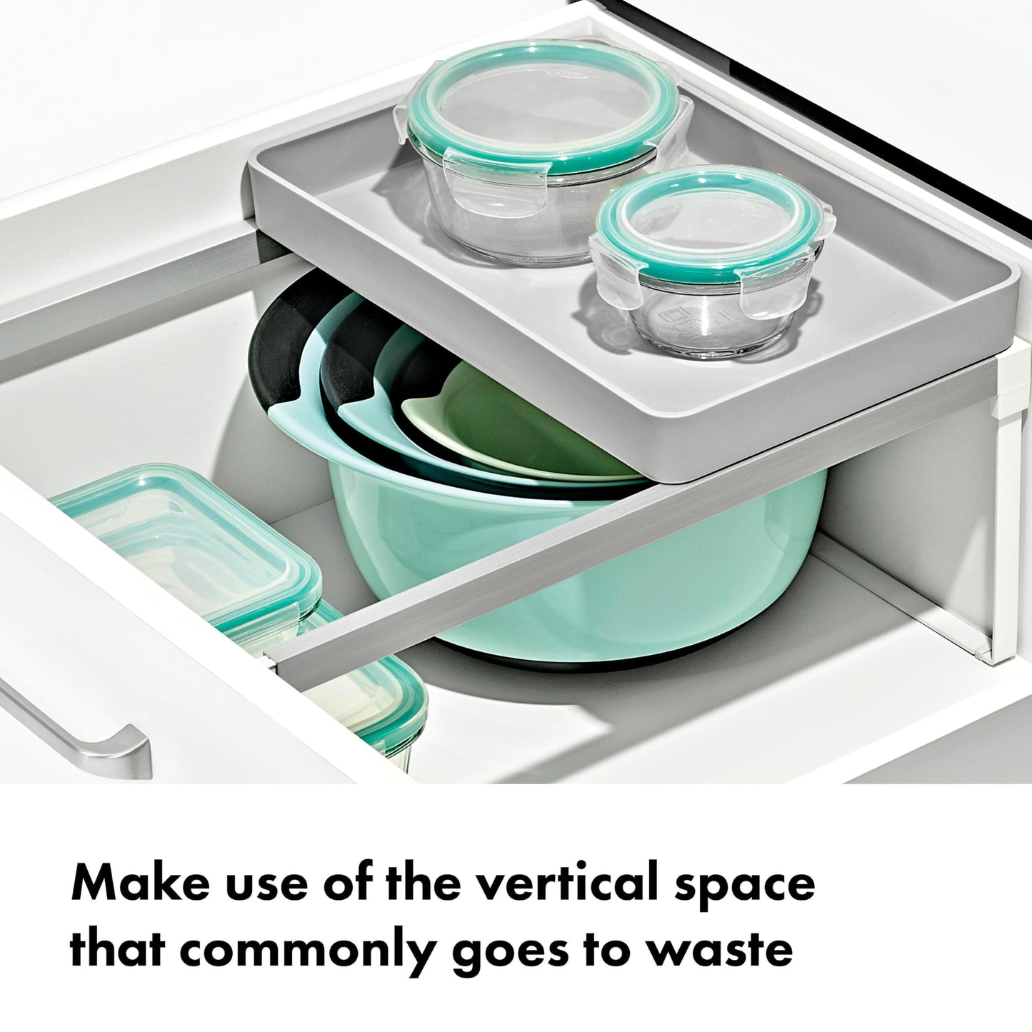 OXO Good Grips Adjustable Deep Drawer Organizer, Utensil Holder Drawer