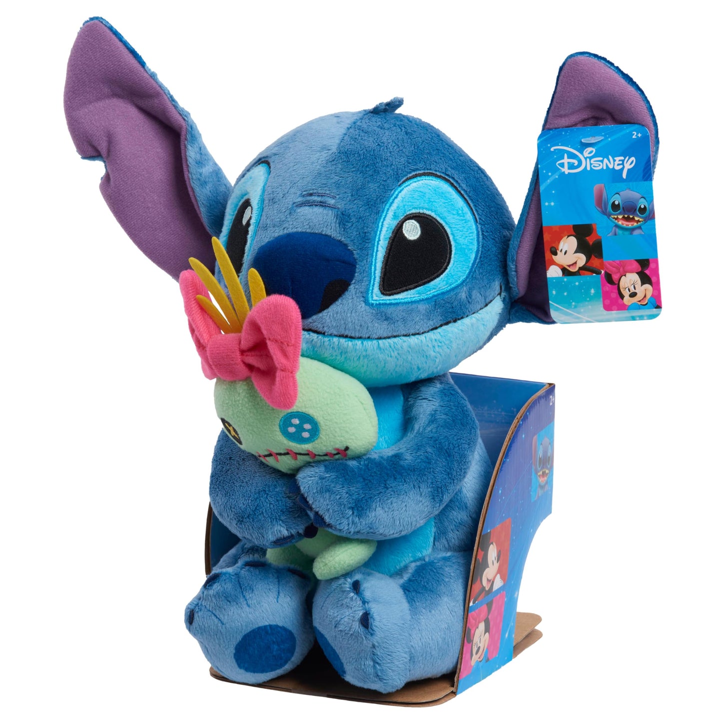 Disney Classics Lil Friends Stitch and Scrump Plush Stuffed Animal, Officially Licensed Kids Toys for Ages 2 Up, Gifts and Presents