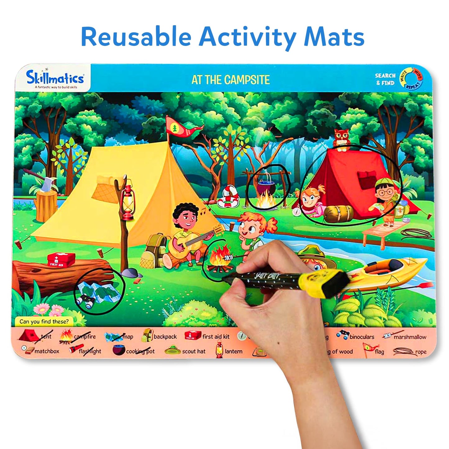 Skillmatics Preschool Learning Activity - Search and Find Educational Game, Perfect for Kids, Toddlers Who Love Toys, Art and Craft Activities, Gifts for Girls and Boys Ages 3, 4, 5, 6
