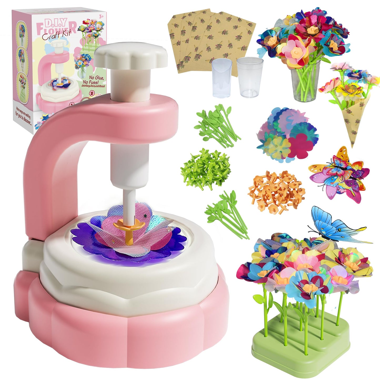 Arts and Crafts for Kids - Fabric Flower Bouquets Toys, Girls Toys