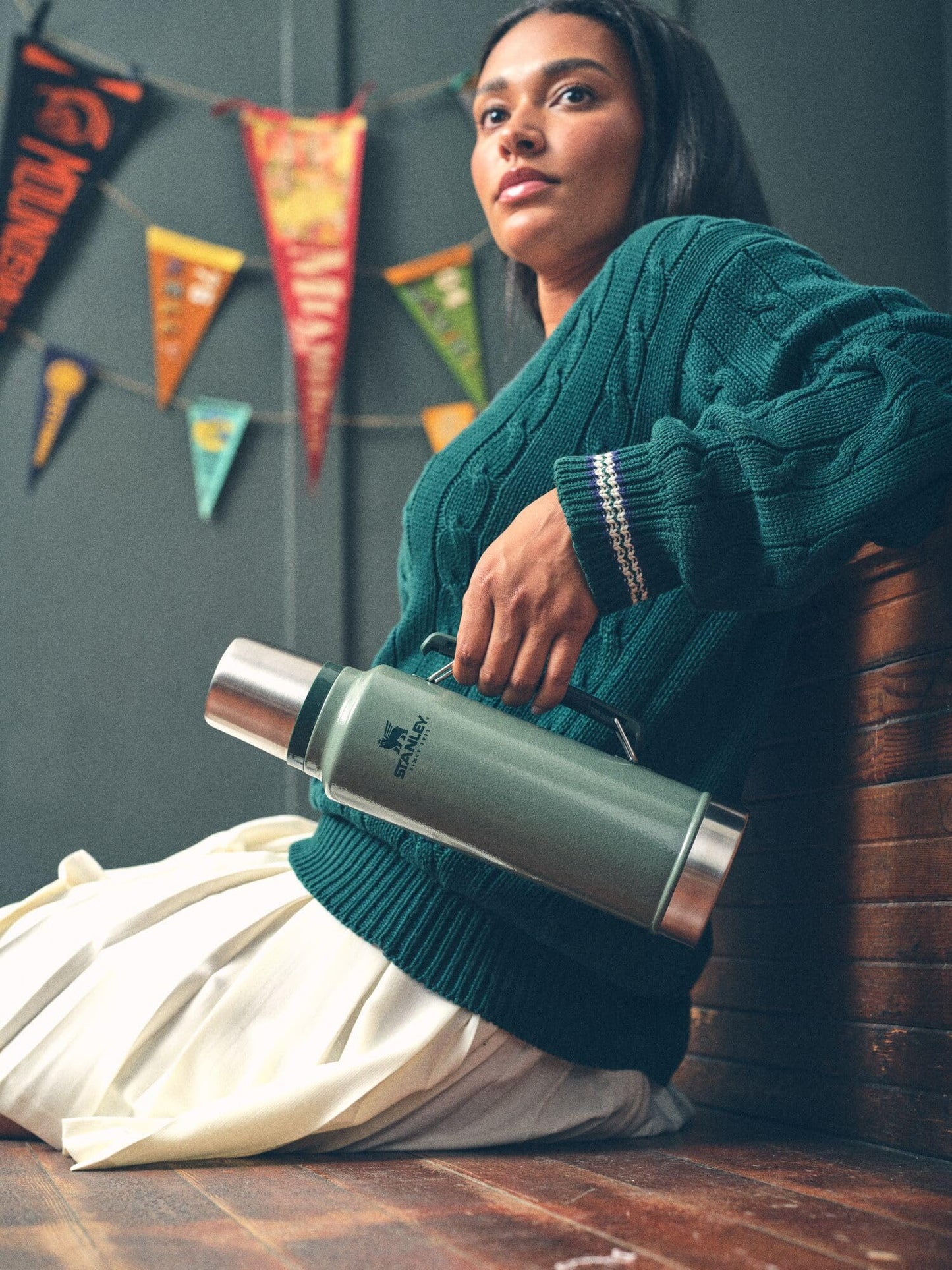 Stanley Classic Legendary Vacuum Bottle 1.5 qt | Wide Mouth with Leakproof Cup Lid | Keep Drinks Hot or Cold | Packable for Travel | Insulated Stainless Steel Thermal Bottle | BPA-Free | Toast