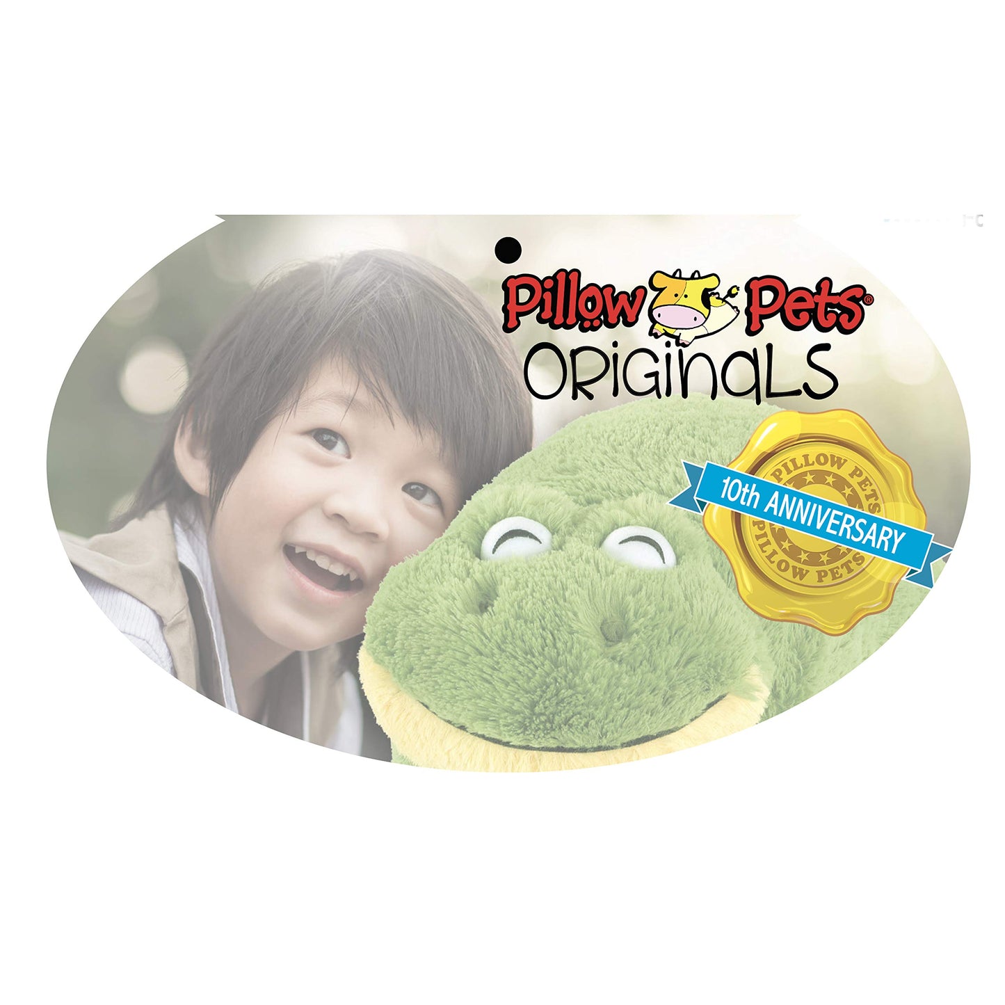 Pillow Pets Friendly Frog Stuffed Animal - 18" Stuffed Animal Plush Toy, Green
