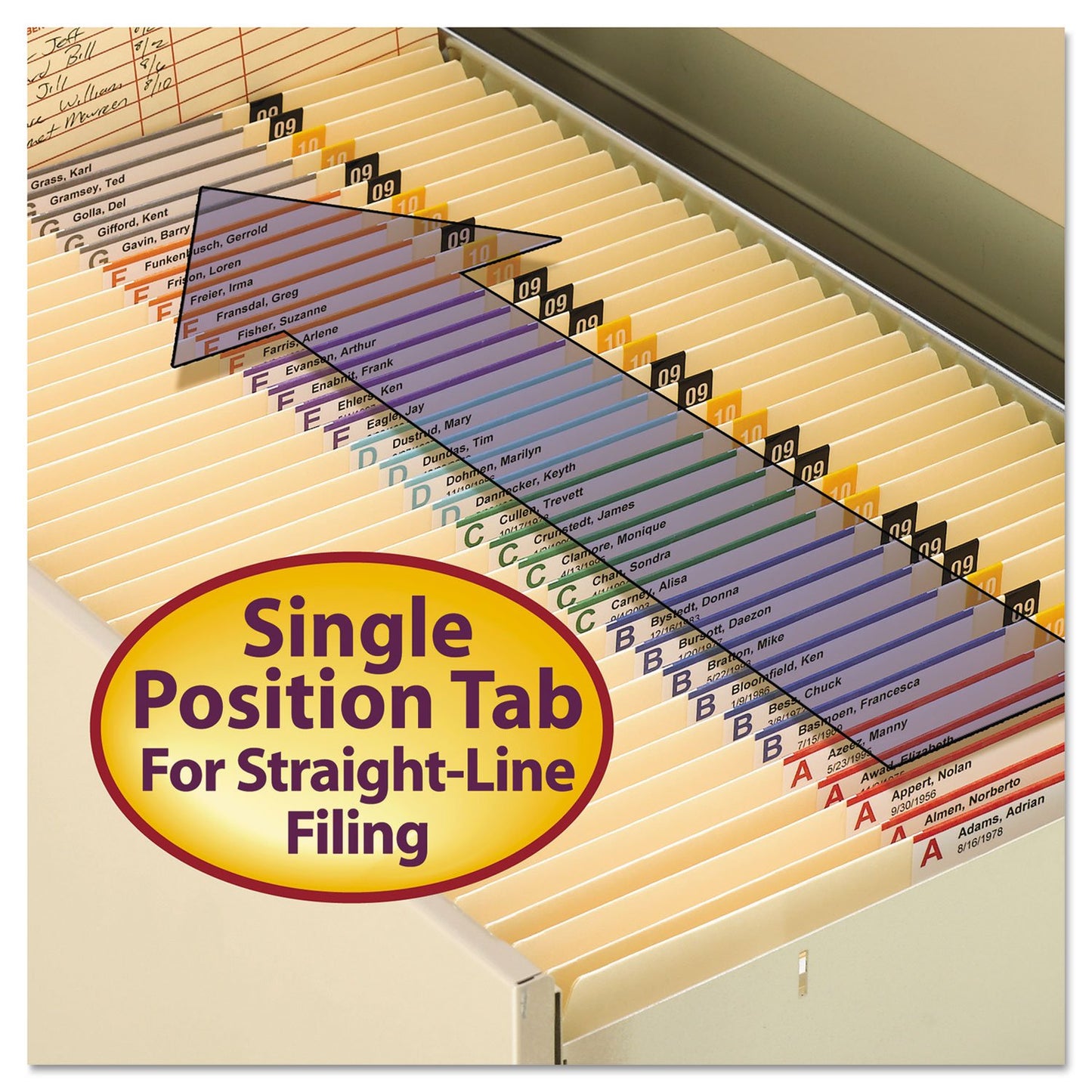 Smead File Folder, Reinforced Straight-Cut Tab (Not Undercut), Letter Size, Manila, 100 per Box (10310)