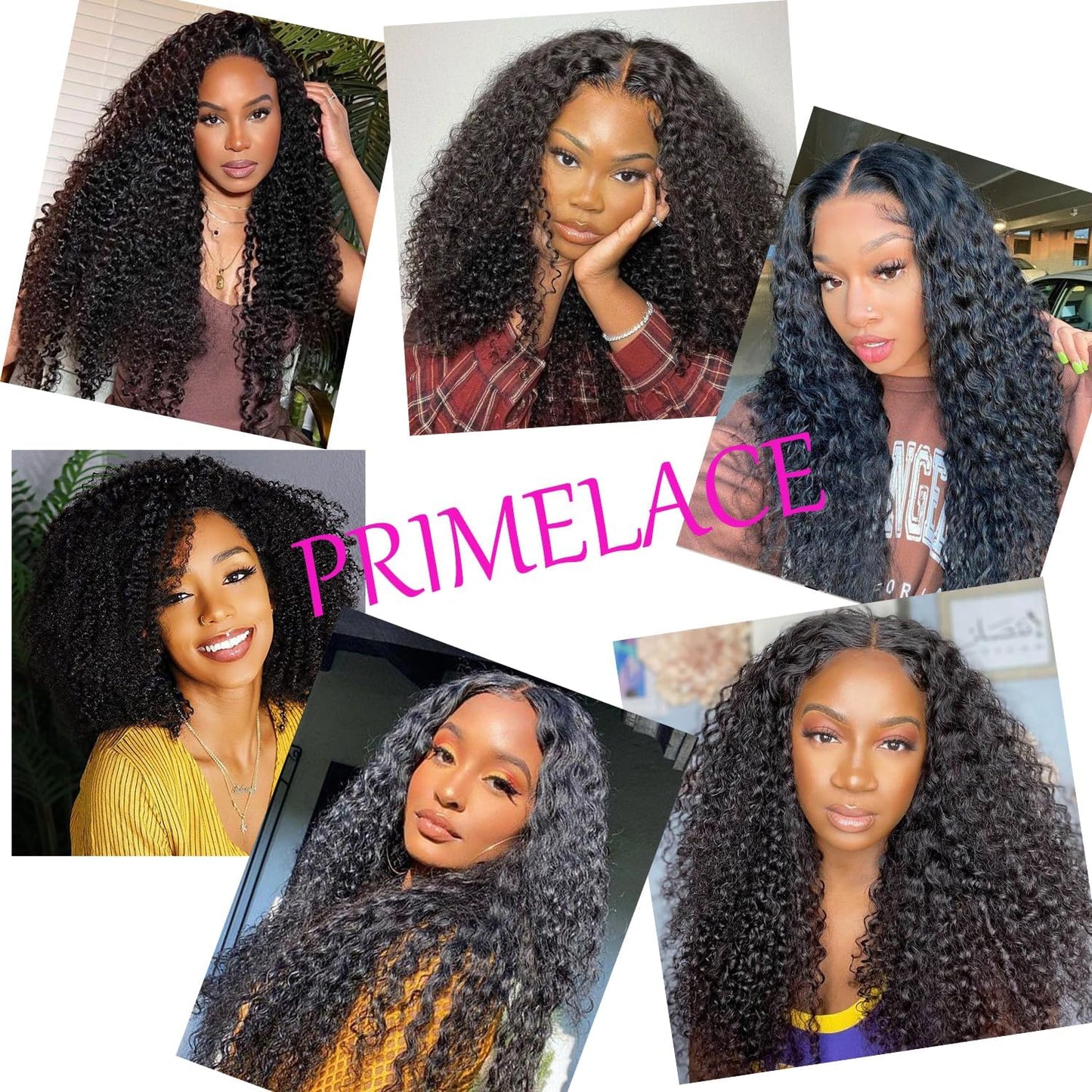 PRIMELACE Kinky Curly HD Lace Front Wigs Human Hair 18 inch Pre Plucked 13x4 Lace Frontal Human Hair Kinky Curly Wig with Baby Hair Kinkycurly Wig Human Hair 180 Density