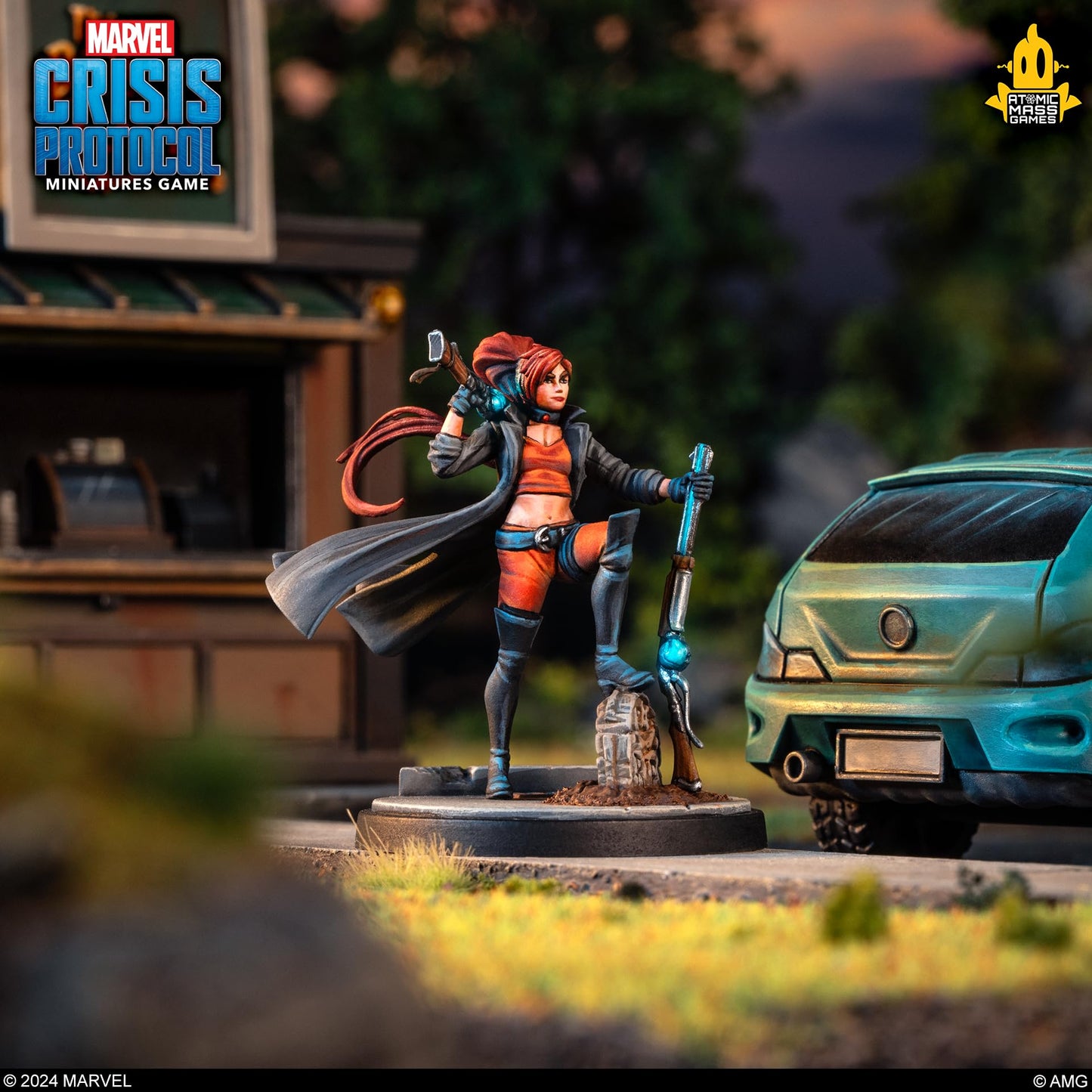 Marvel: Crisis Protocol Elsa Bloodstone & Man-Thing Character Pack - Adds New Legion of Monsters Leadership! Tabletop Superhero Game, Ages 14+, 2 Players, 90 Min Playtime, Made by Atomic Mass Games