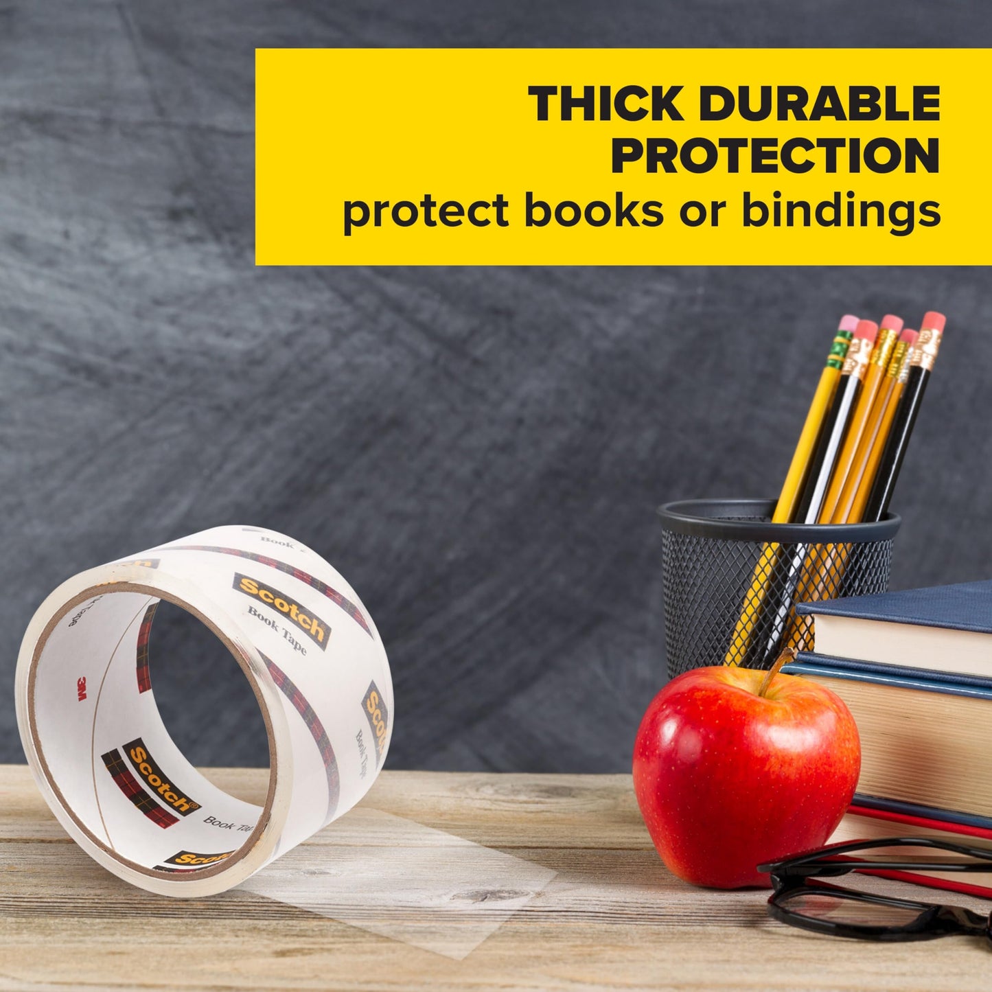 Scotch Book Tape Value Pack, Excellent for Repairing, Reinforcing Protecting, and Covering (845-VP)