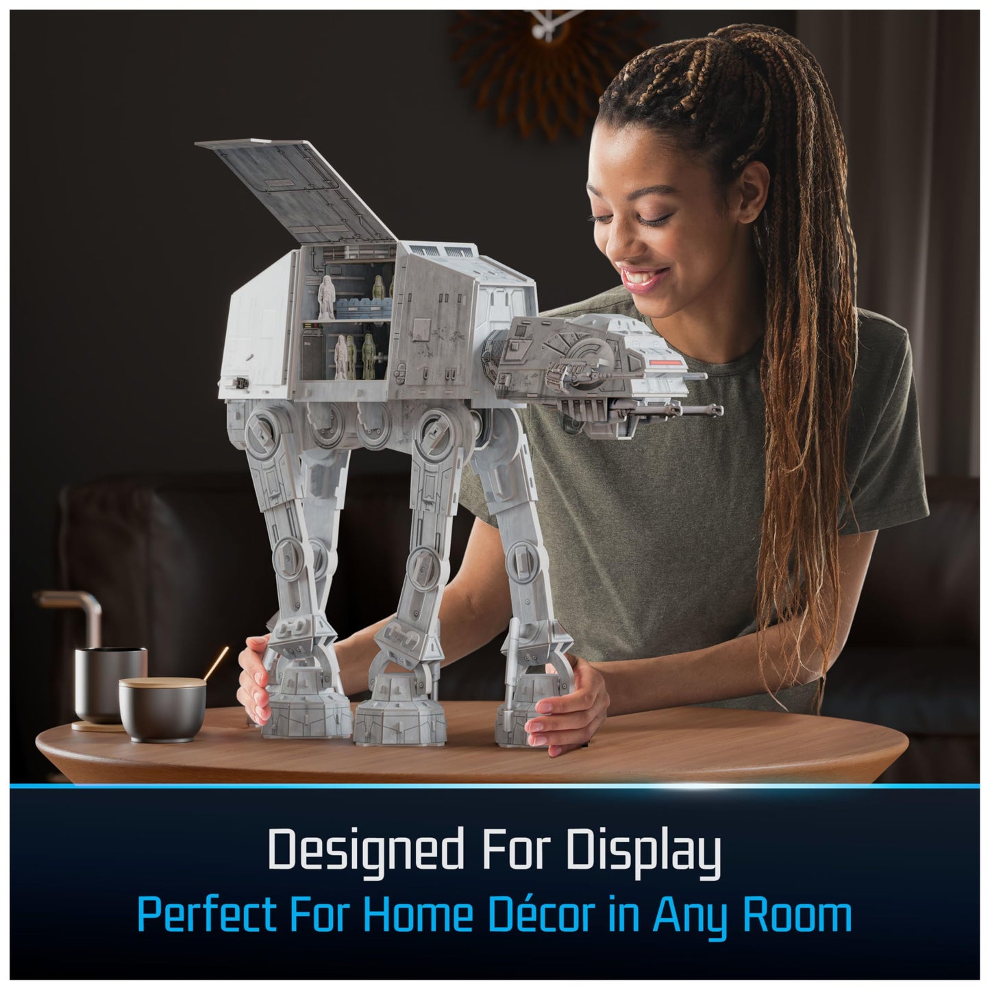 4D Build, Star Wars Imperial at-at 3D Model Kit, Star Wars Collectibles & Desk Decor, Adult Puzzle, Building Toys, 3D Puzzles for Adults & Teens, 238 Pieces, for Ages 12 & Up