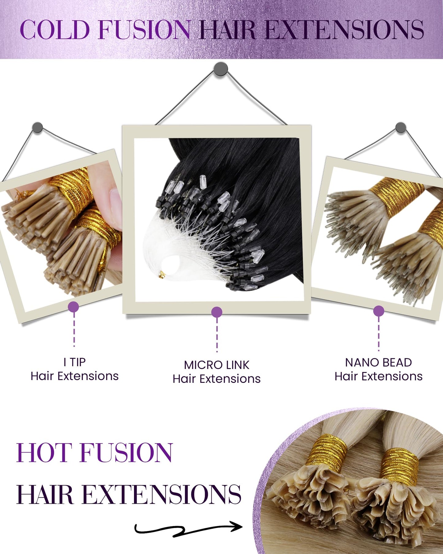 LaaVoo Microlink Hair Extensions Human Hair Black Micro Beads Hair Extensions 20 Inch Jet Black Micro Loop Hair Extensions Real Human Hair Black Micro Hair Extensions Human Hair 50g 50s