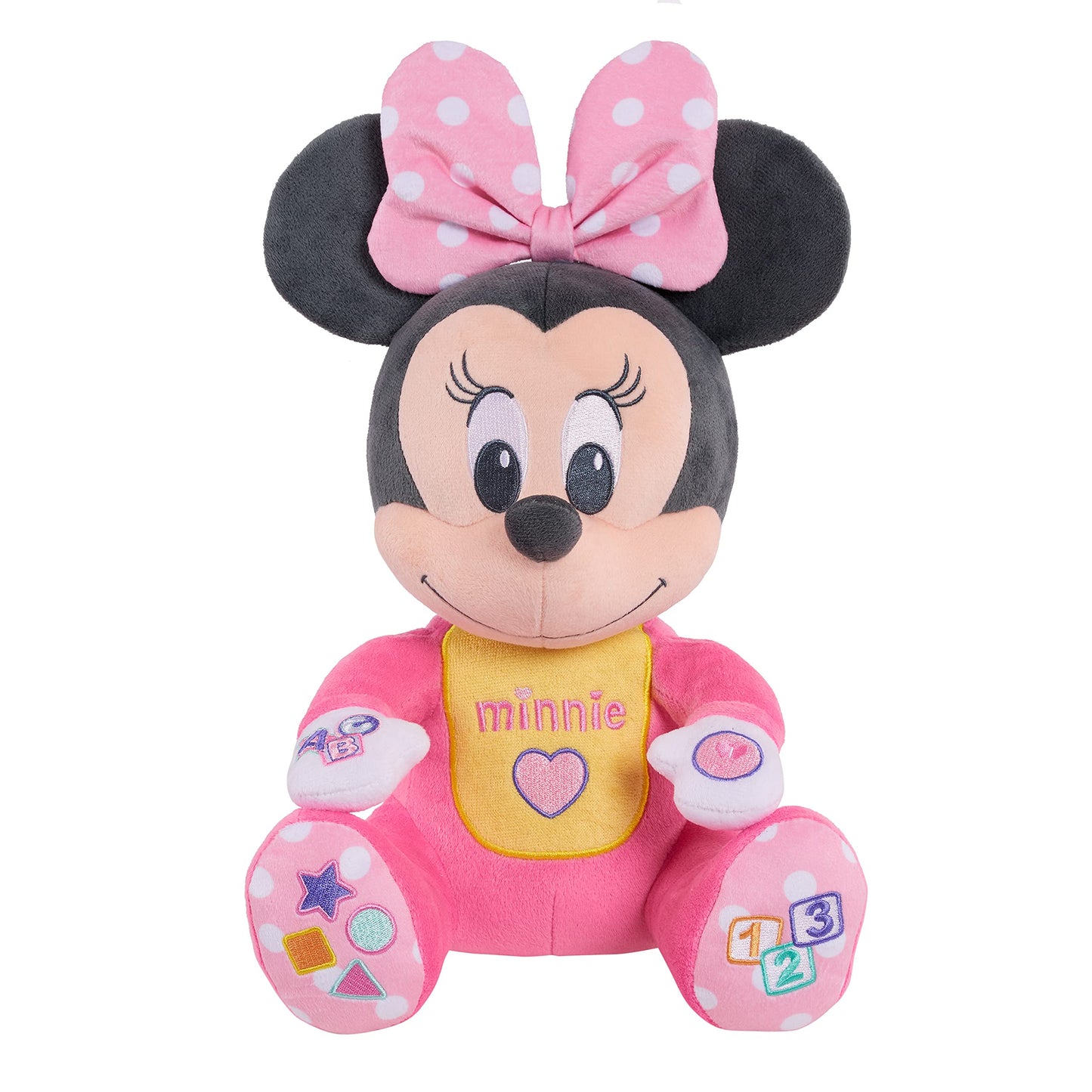 Disney Baby Musical Discovery Plush Minnie Mouse, Officially Licensed Kids Toys for Ages 06 Month, Gifts and Presents