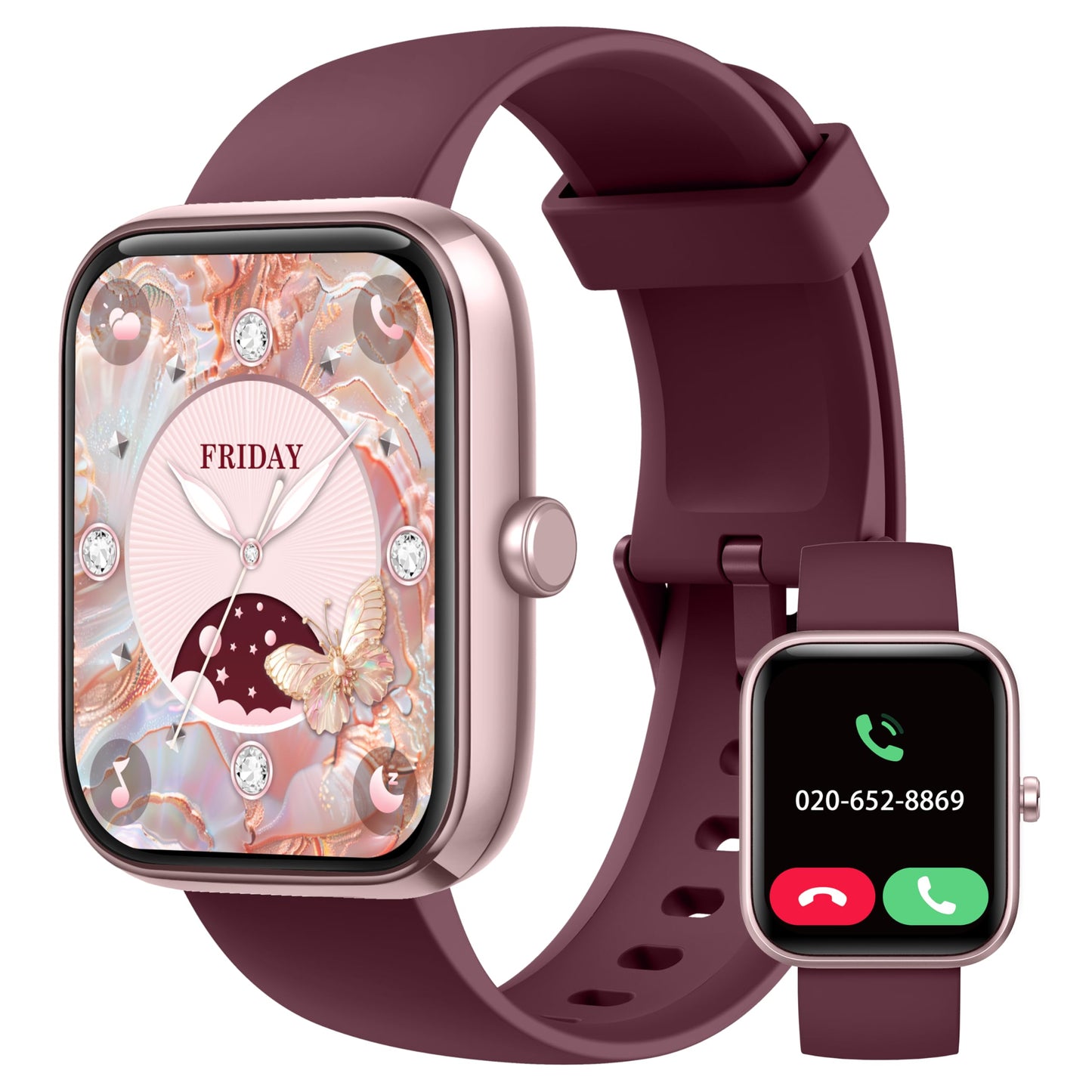 Smart Watch, 1.83'' Smartwatch Women Men Answer Make Calls, Alexa Fitness Watch, IP68 Waterproof Fitness Tracker Watch, Heart Rate Monitor, 100+ Sports Pedometer Watch, Timer for android & iOS Phone