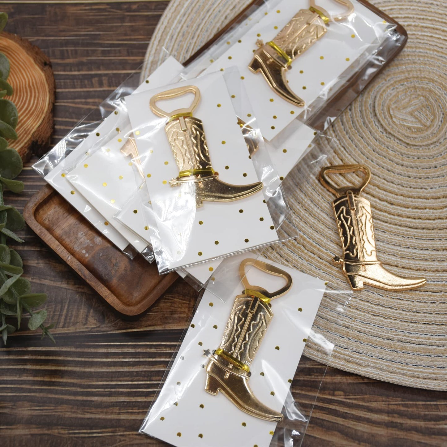 50 Pieces Cowboy Boot Bottle Openers Baby Shower Bottle Opener Favors for Guest Wedding Favors Quinceanera Party Favors Bridal Shower Favors for Guests Birthday Gender Reveal Party Favor Supplies