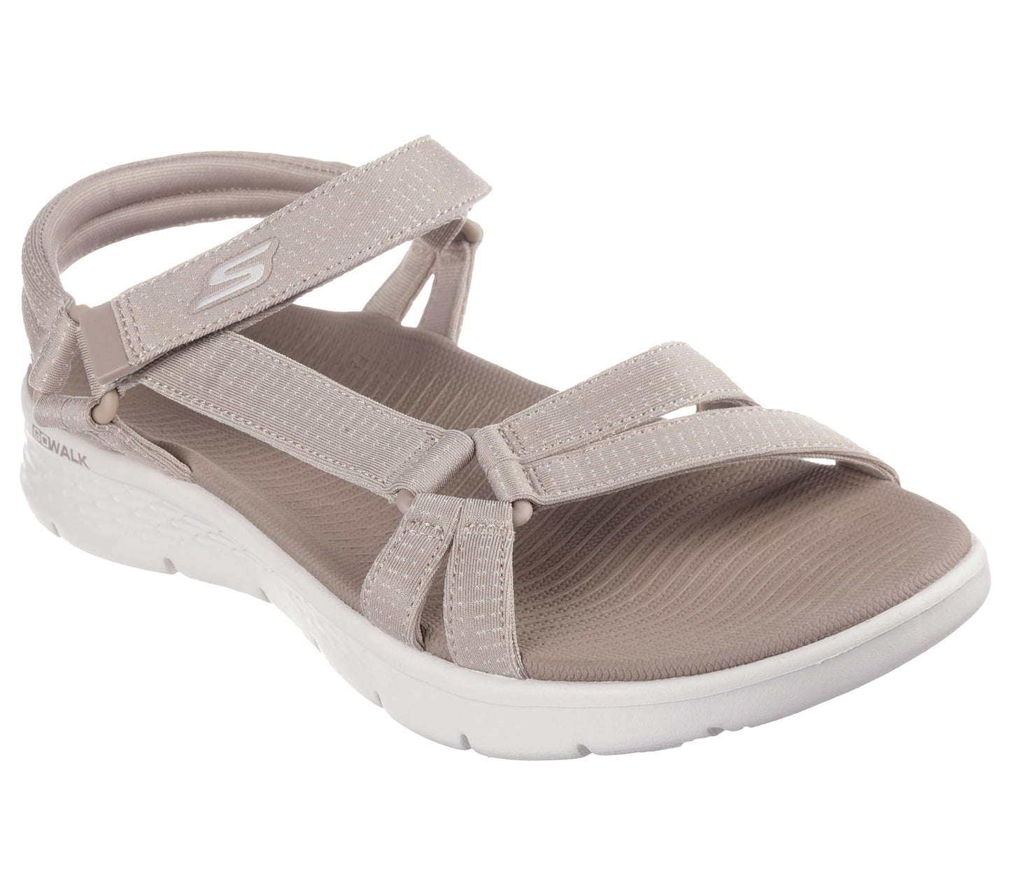 Skechers Performance Women's GO WALK FLEX SANDAL - SUBLIME,Taupe, 6