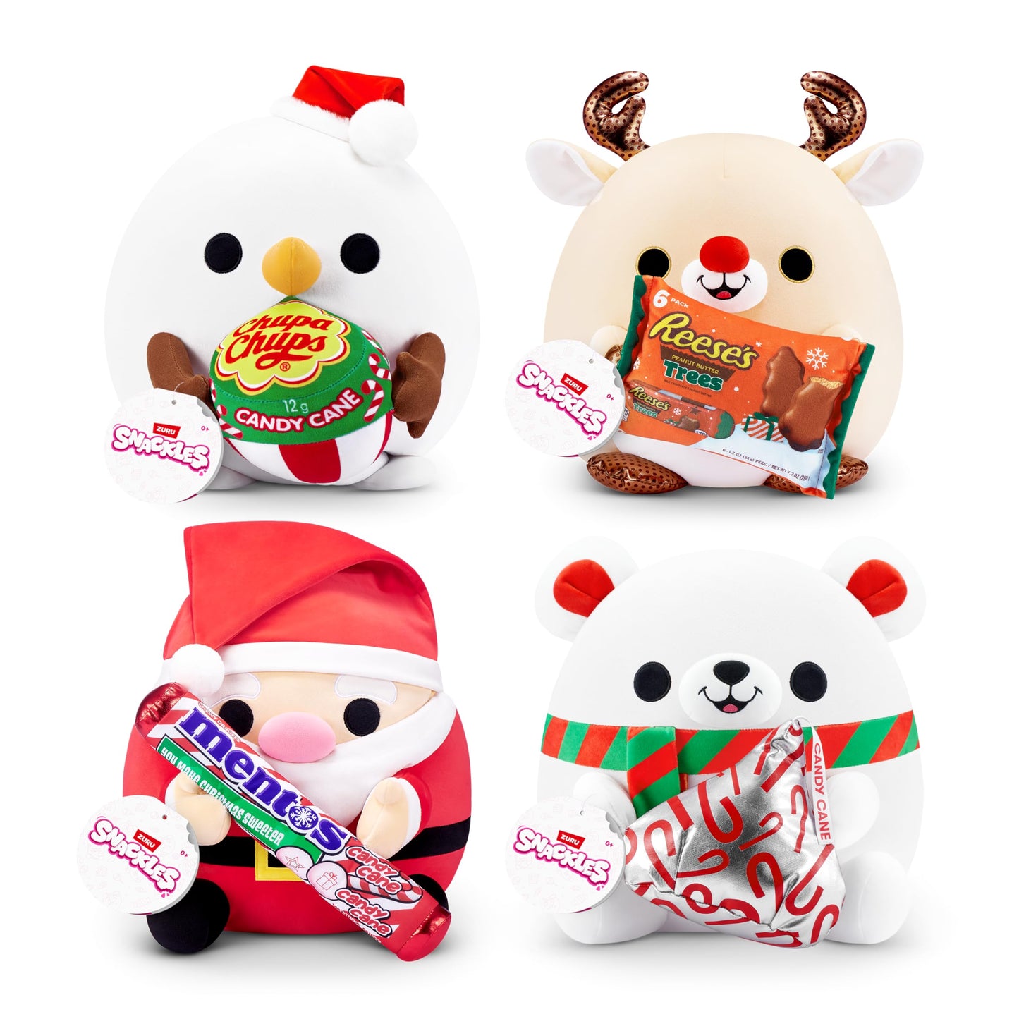 SNACKLES-Christmas 14"-Series 1-Plush 14" Reindeer&Reese's Peanut Butter Trees