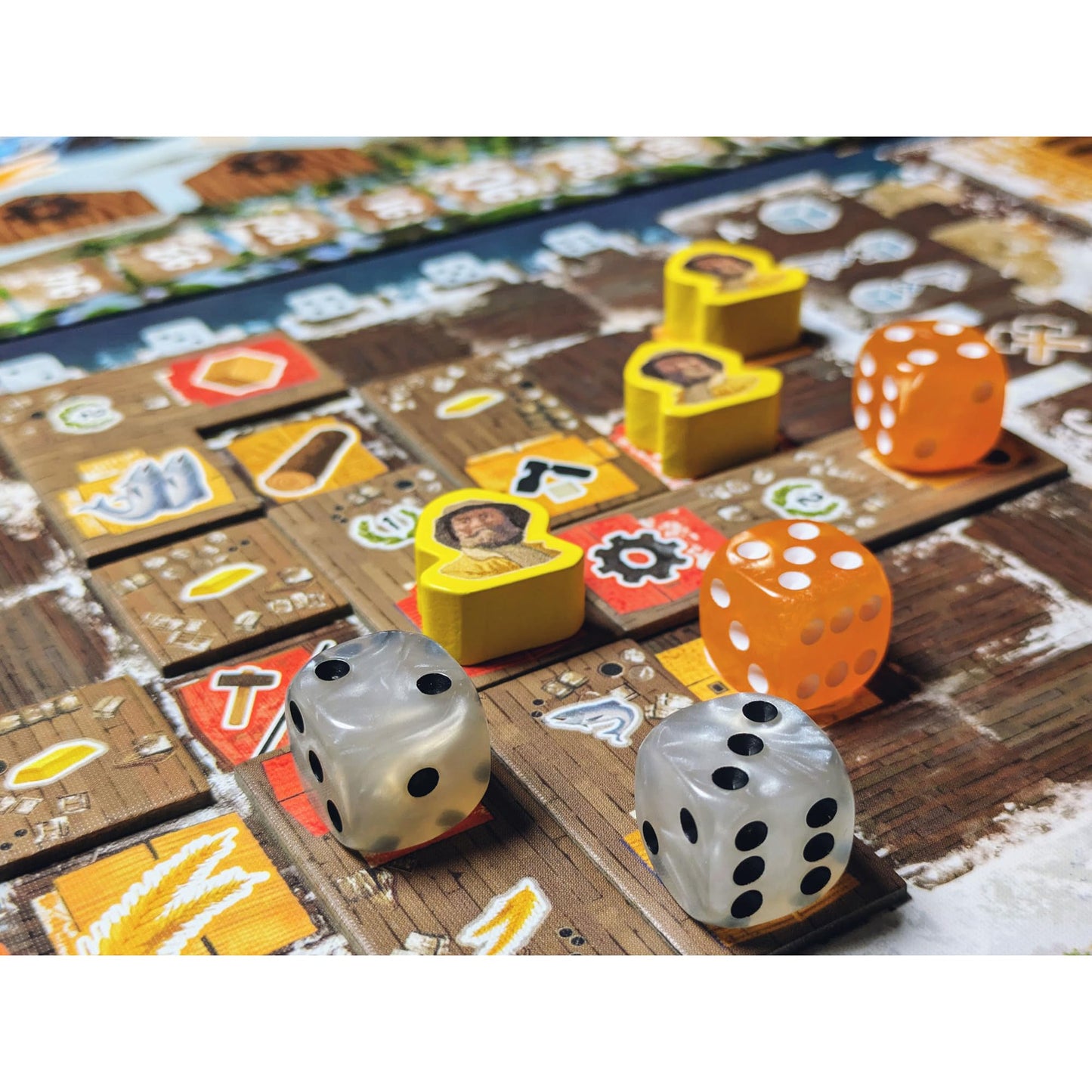 Saltfjord Board Game - Dice Drafting, Fishing and Village Expansion Strategy Game Set in 19th Century Norway, Ages 14+, 1-4 Players, 60 Minute Playtime, Made by Aporta Games