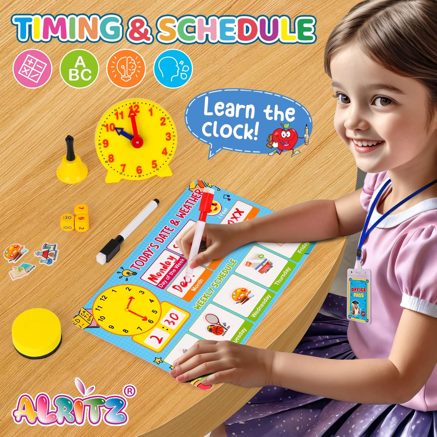 Alritz Pretend School Play Teacher Set