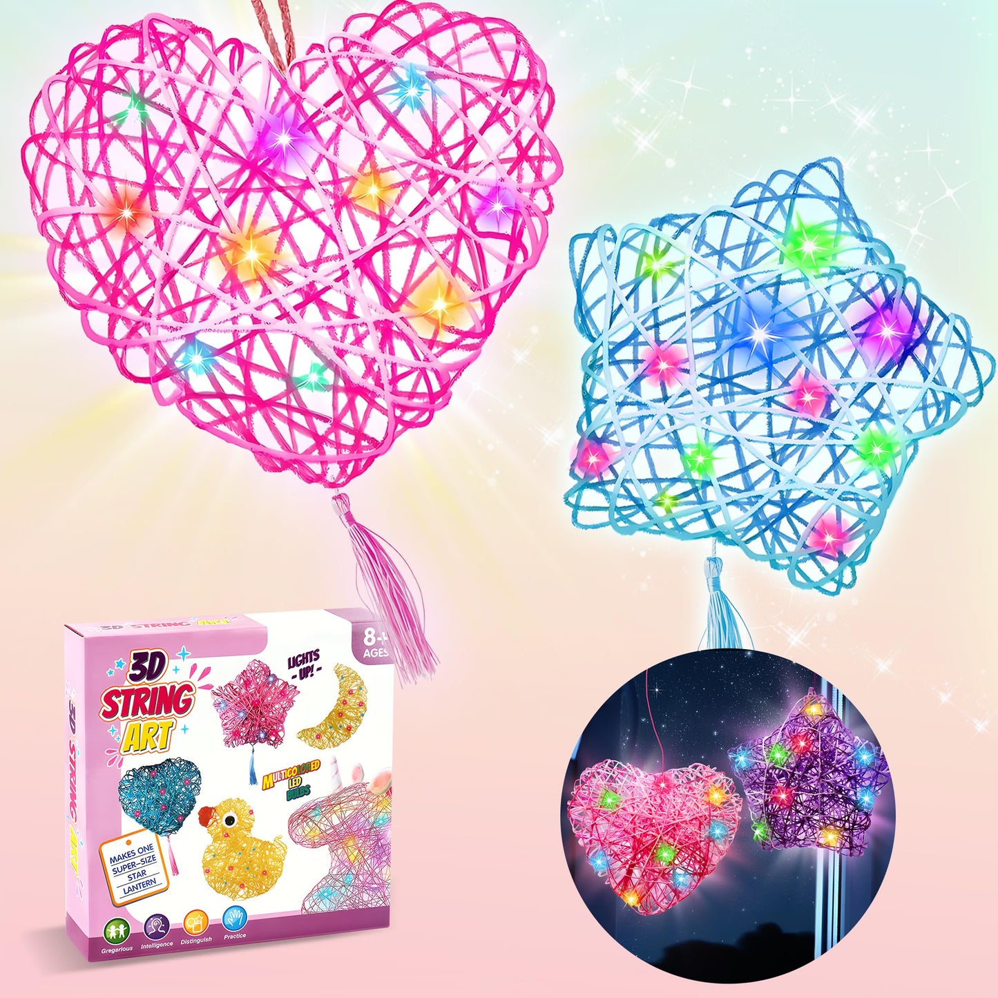 ROHSCE Create a DIY String Art Star Lantern - Projects for Kids