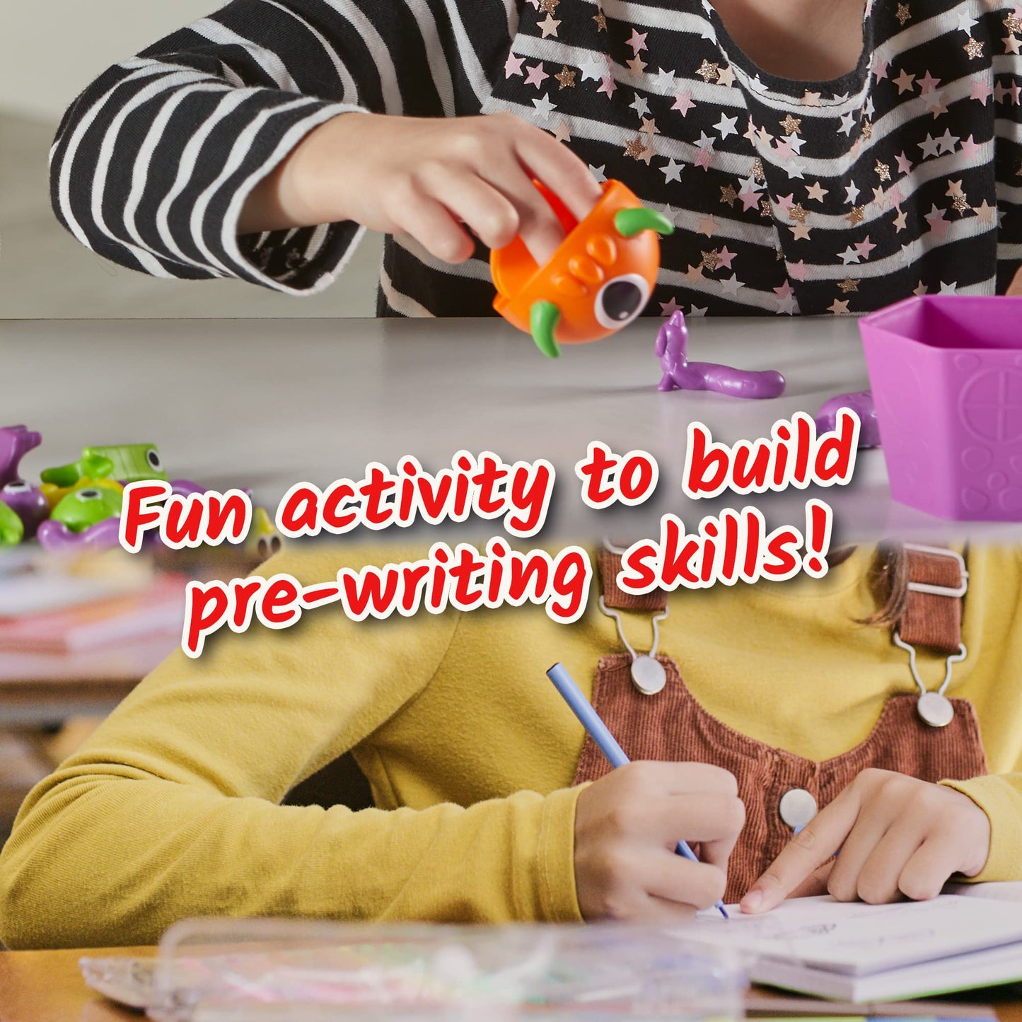 hand2mind Grab That Monster Fine Motor Activity Set, Occupational Therapy Toys, Fine Motor Skills Toys for Toddlers, Pincer Grasp Toys, Play Therapy Games for Kids, Halloween Toys for Kids 3-5