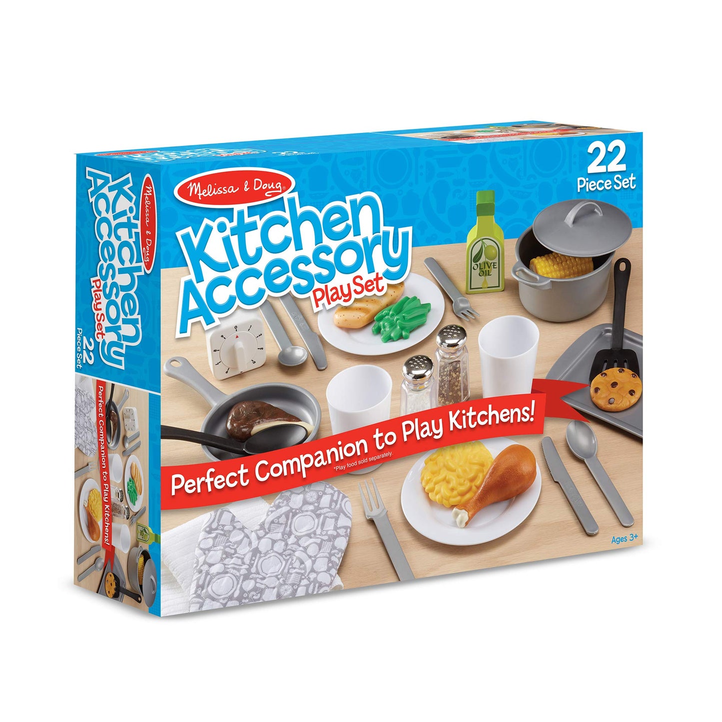 Melissa & Doug 22-Piece Play Kitchen Accessories Set - Utensils, Pot, Pans, and MoreMelissa & Doug 22-Piece Play Kitchen Accessories Set - Utensils, Pot, Pans, and More