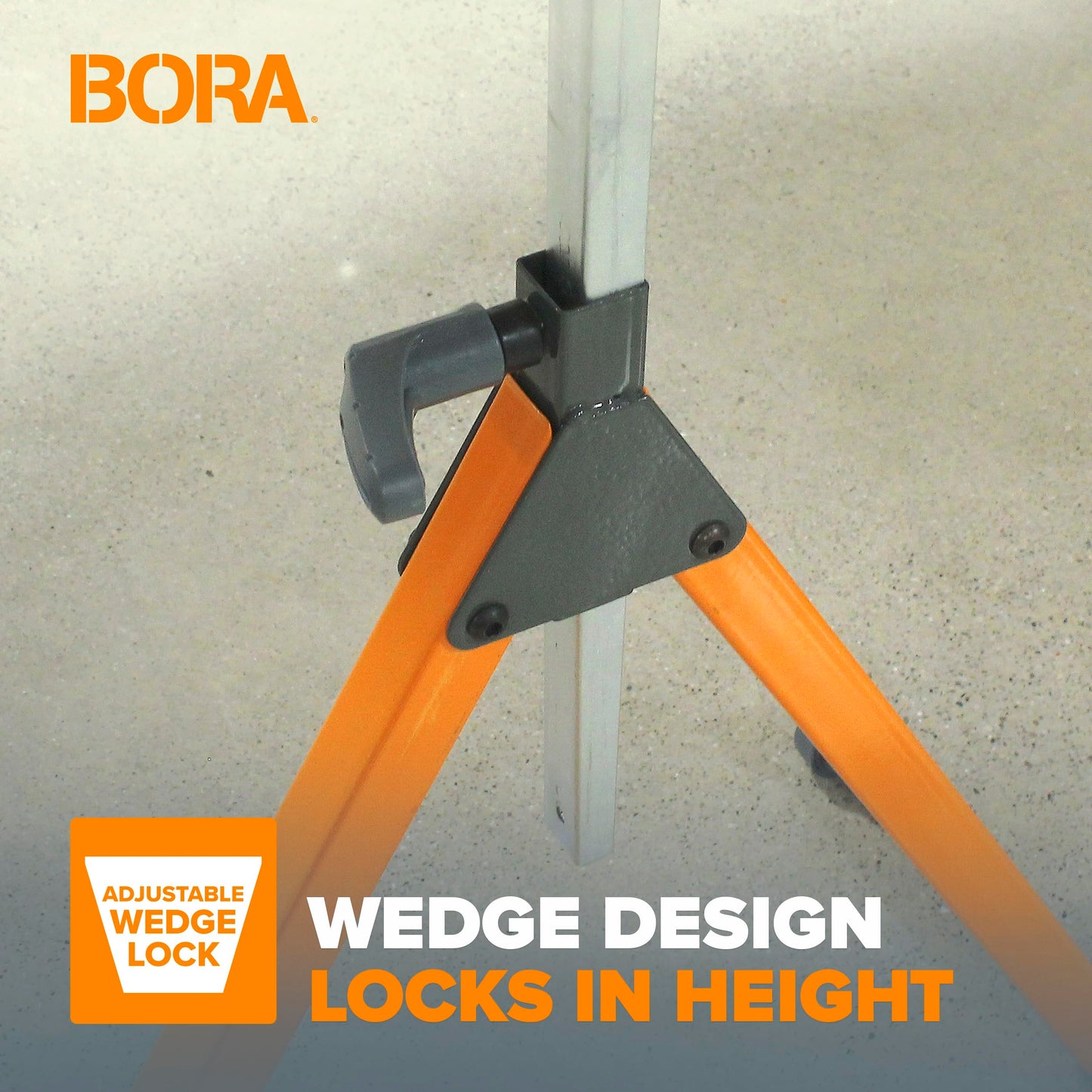 BORA Roller Stand, Adjustable Height Support Stand for Woodworking, Outfeed Roller for Table Saw, Miter Saw, PM-5090