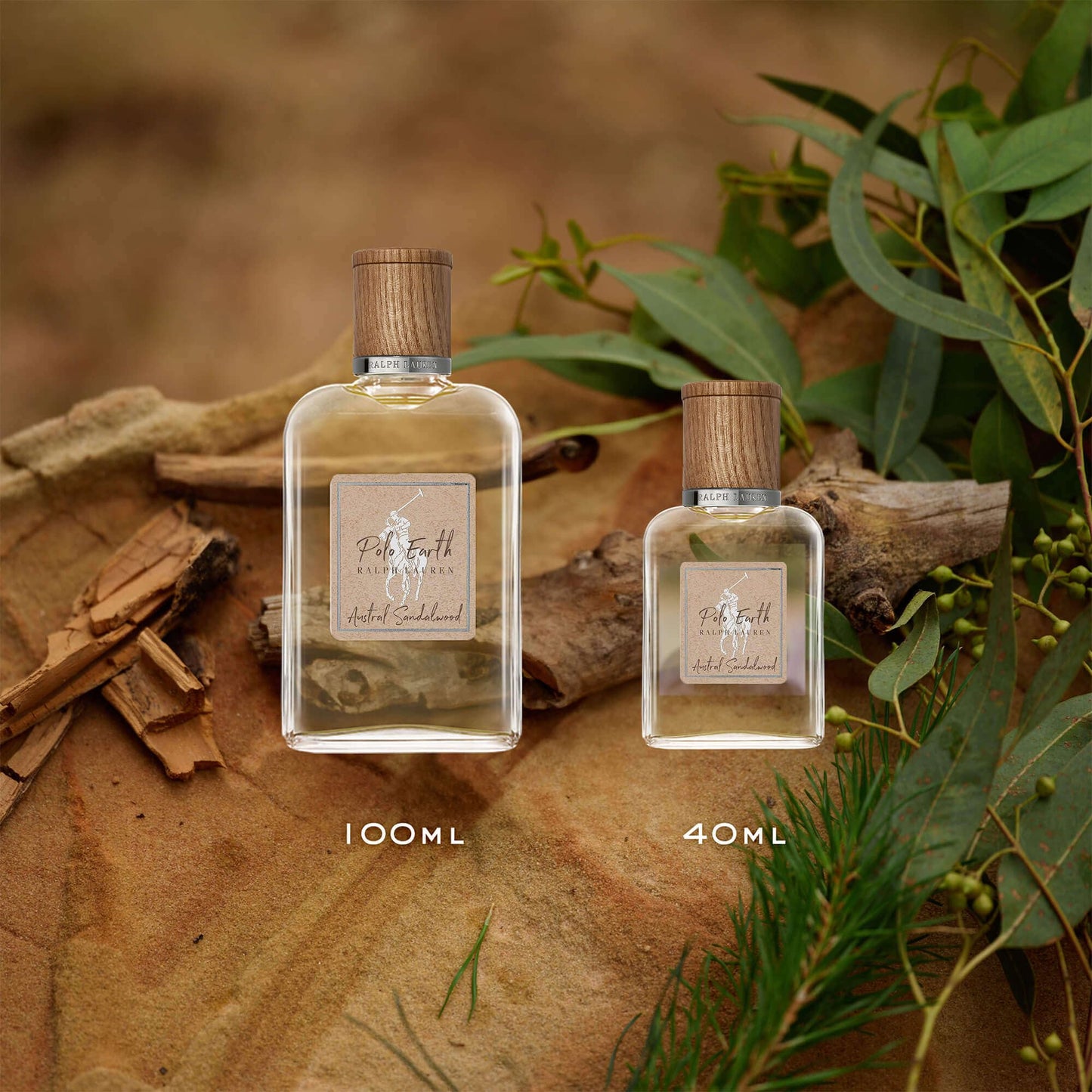Ralph Lauren - Polo Earth - Sandalwood - Eau de Parfum - Woody & Spicy - With Eucalyptus, Sandalwood & Fir Balsam - 1.35 Fl Oz