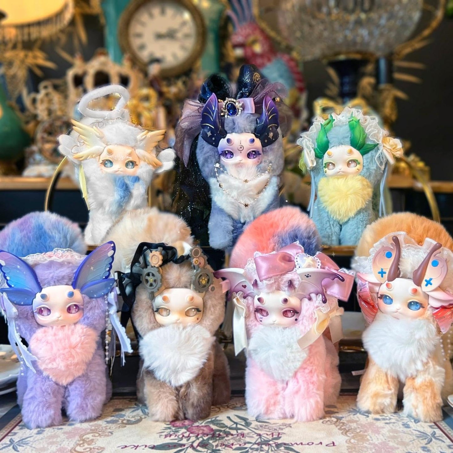 CALEMBOU Plush Doll Blind Box, Tutulong Fantasy Creatures Series Vinyl Plush Mystery Toys, Kawaii 1 of 6 Possible Stuffed Dolls Soft Anime Plushies Christmas Birthday for Girls (Magic Academy Series)