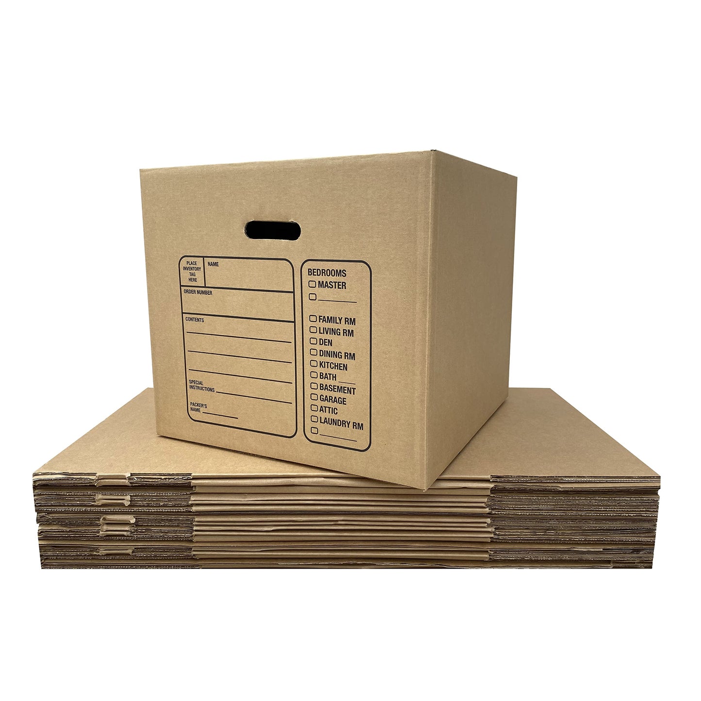 UBMOVE Premium Medium Moving Boxes, 18x18x16",Cardboard Box, (Pack of 10), For Packing, Moving & Storage, Brown Corrugated Boxes, Kitchen Boxes,