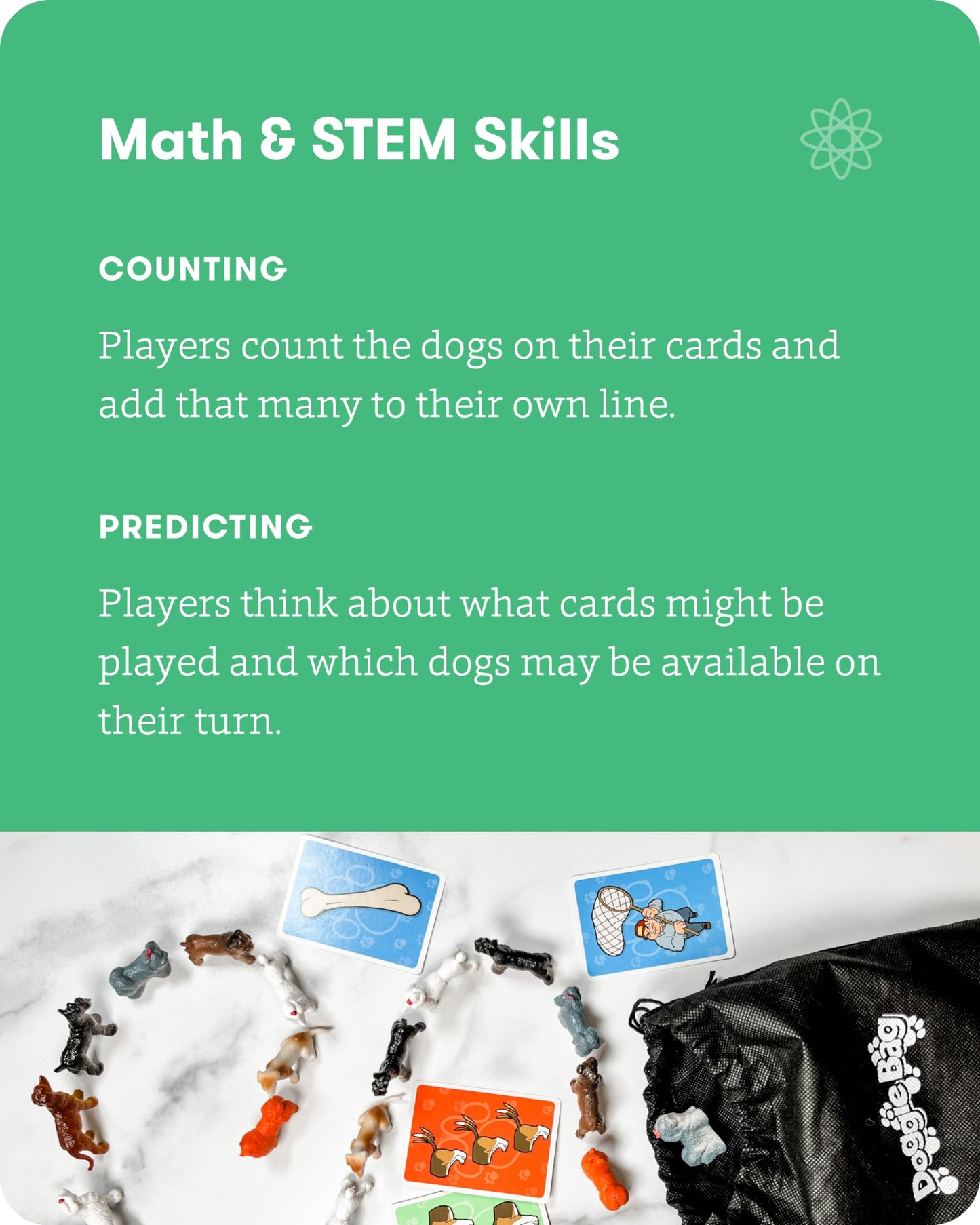 SimplyFun Walk The Dogs Math Game - One of The Most Fun Games for Kids Ages 8 and Up - Play to Practice Counting & Sorting- 2 to 5 Players