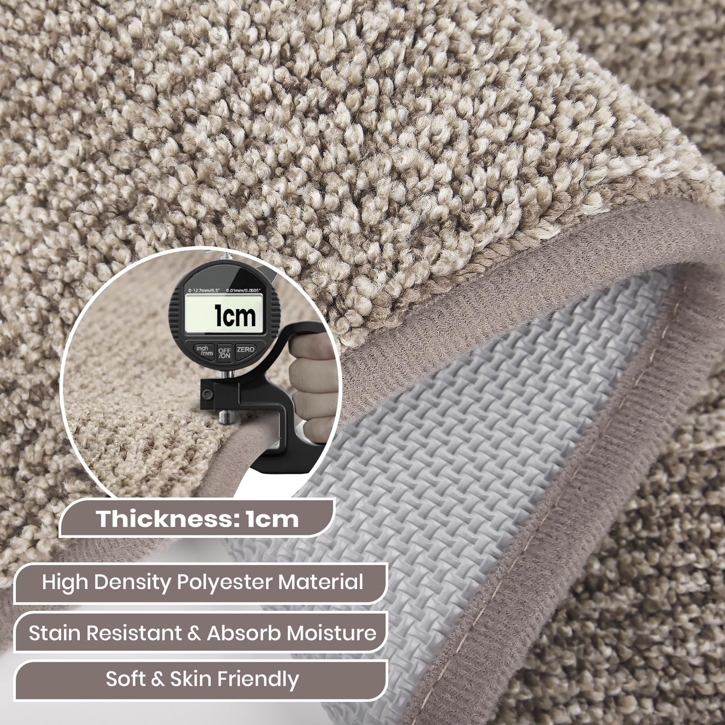DOMUSTEX Washable Kitchen Rugs Set of 2 (24" x 35.5" + 24" x 59" Rectangular), Kitchen Mats for Floor, Indoor Entryway Runner Rugs for Laundry, Bathroom, Door, Bedroom (Roll Packing)