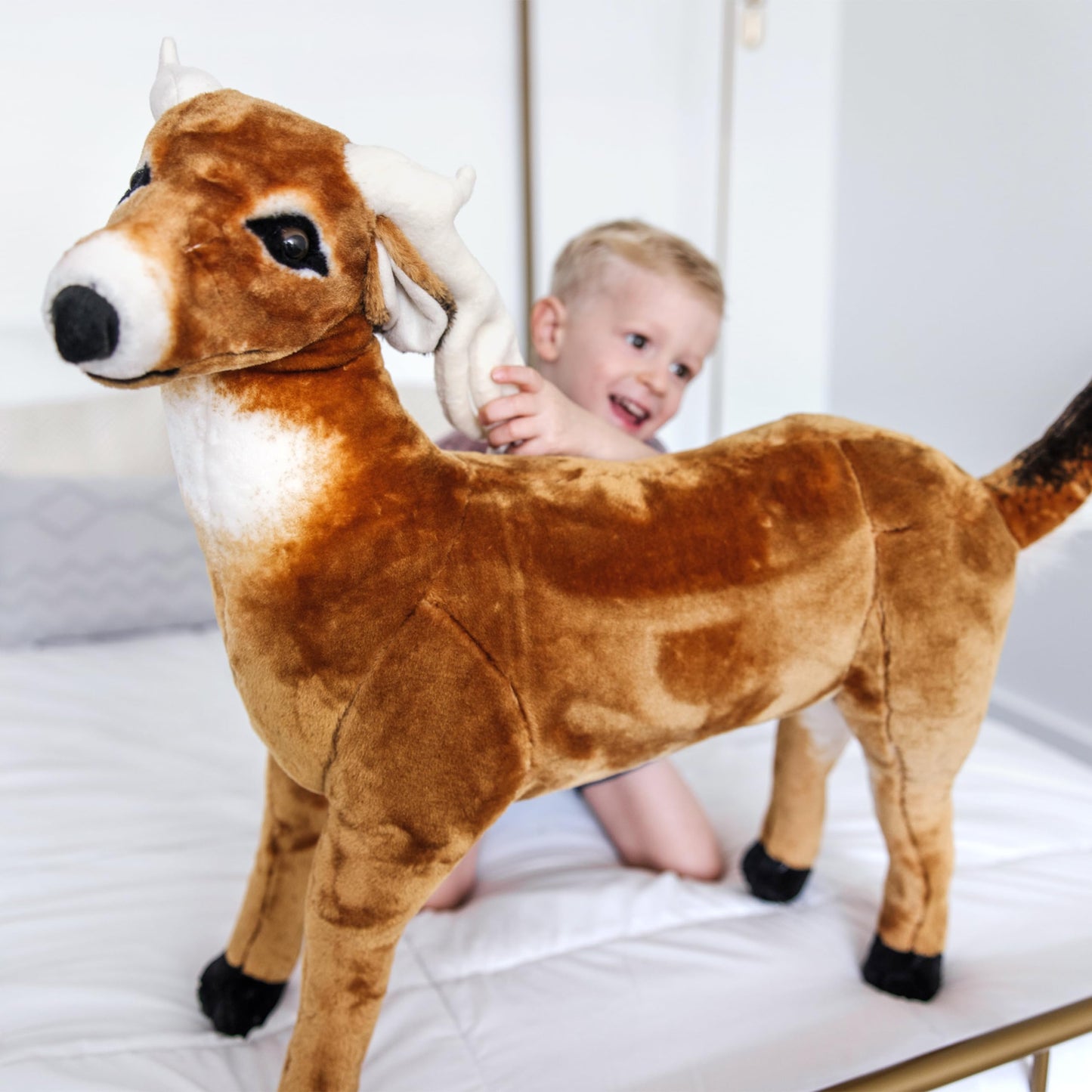 Melissa and Doug Giant Deer - Lifelike Stuffed Animal (Over 3 feet Long)
