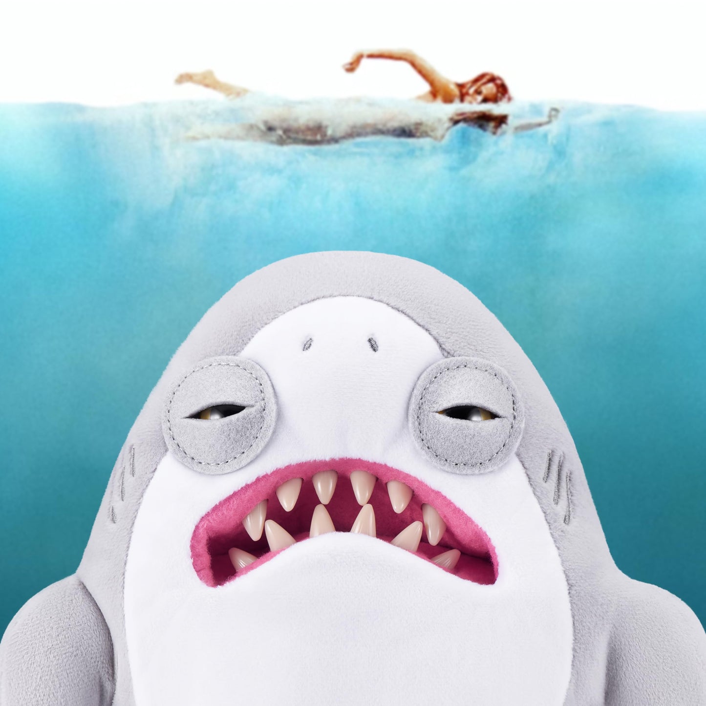 Fuggler Jaws 9-Inch Licensed Plush by ZURU – Funny Ugly Monster Stuffed Animal, Creepy Collectible Plush Toy for Kids, Tweens, Teens & Adults