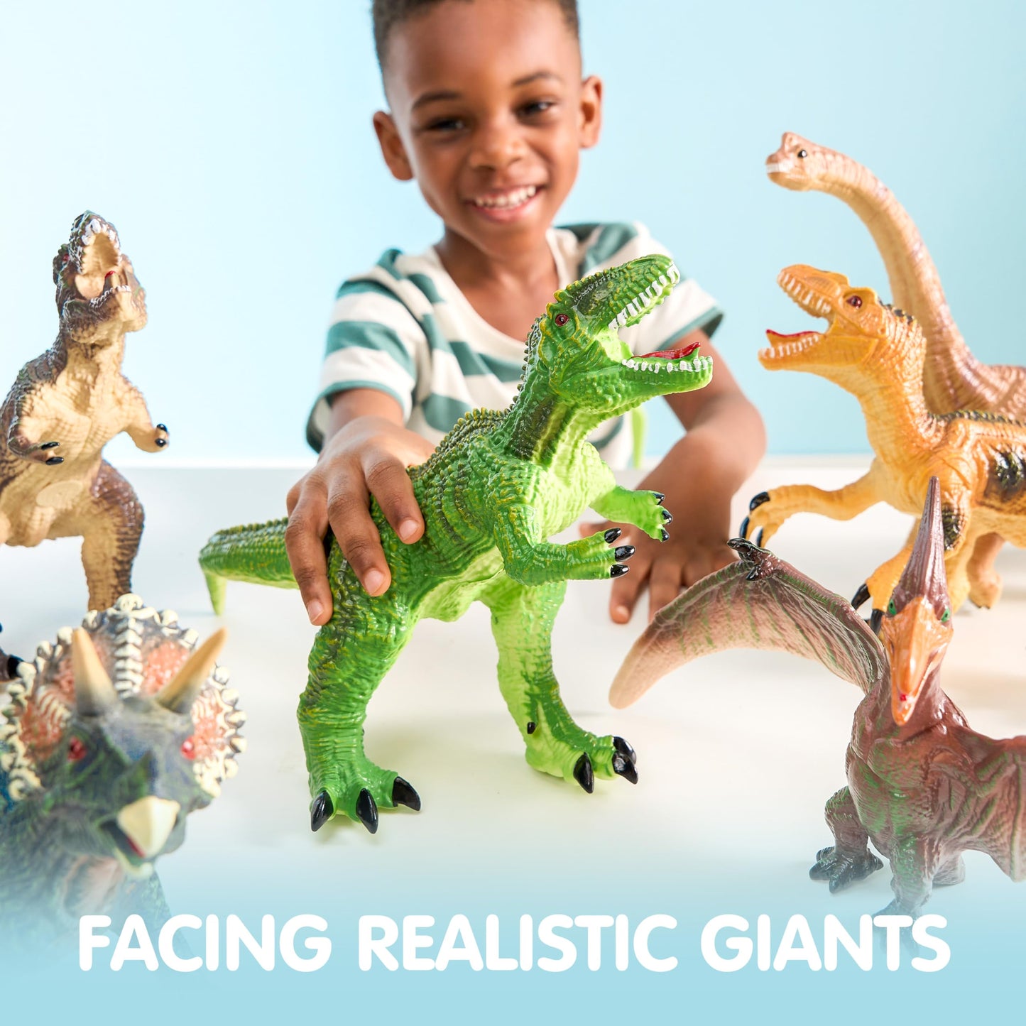 JOYIN - 6 Pack Big Soft Dinosaur Toys