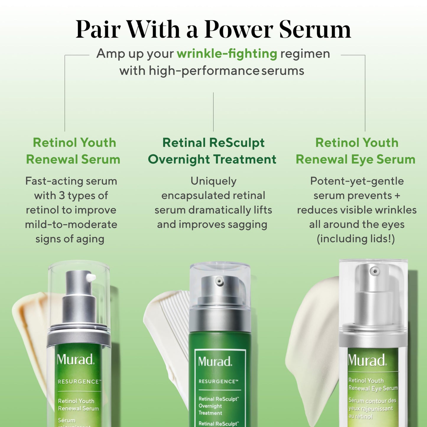 Murad Renewing Eye Cream - Resurgence Multi-Action Anti-Aging Eye Cream with Advanced Peptides and Retinol – Brightening Eye Lift Firming Treatment Visibly Minimizes Wrinkles, 0.5 Fl Oz