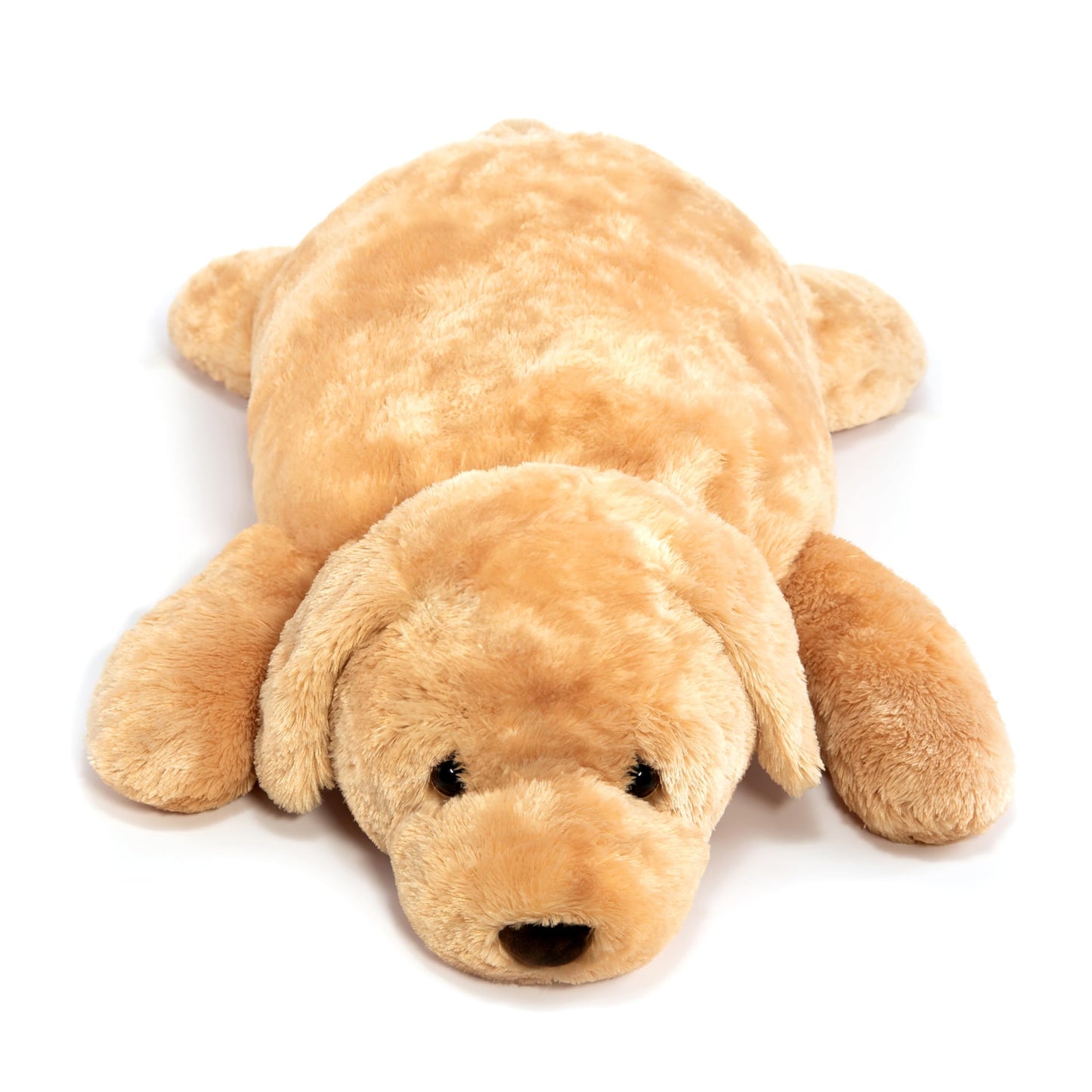Extra Large Stuffed Dog Hugging Toy-Giant Sleeping Plush Body Pillow for Kids, Adults-Ideal for Bedroom Bed, Valentine’s Day Gift- 35 by 15 Inches Big, Brown, Fluffy and Soft-For Boys, Girls