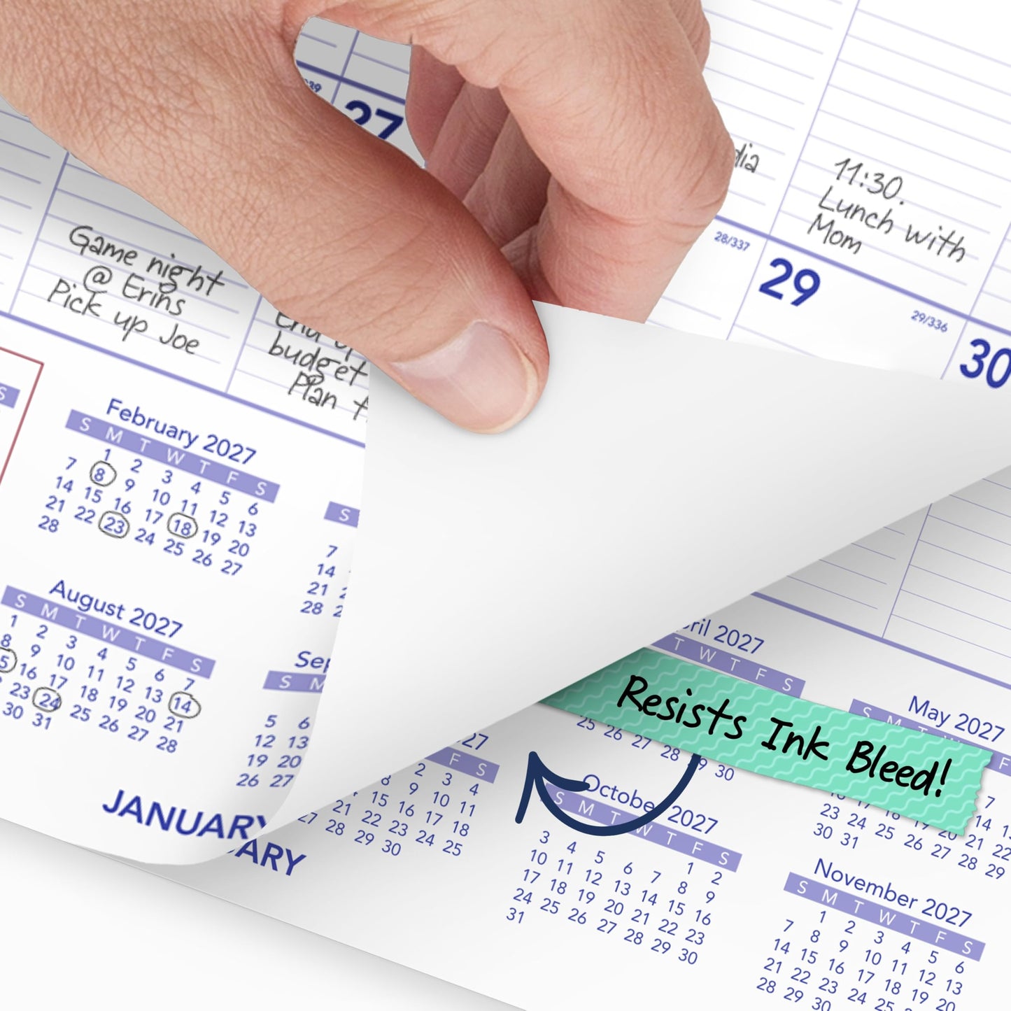 AT-A-GLANCE 2027 Wall Calendar, Monthly, 15.5" x 22.75" Planner, Ruled Daily Blocks (PM32827)