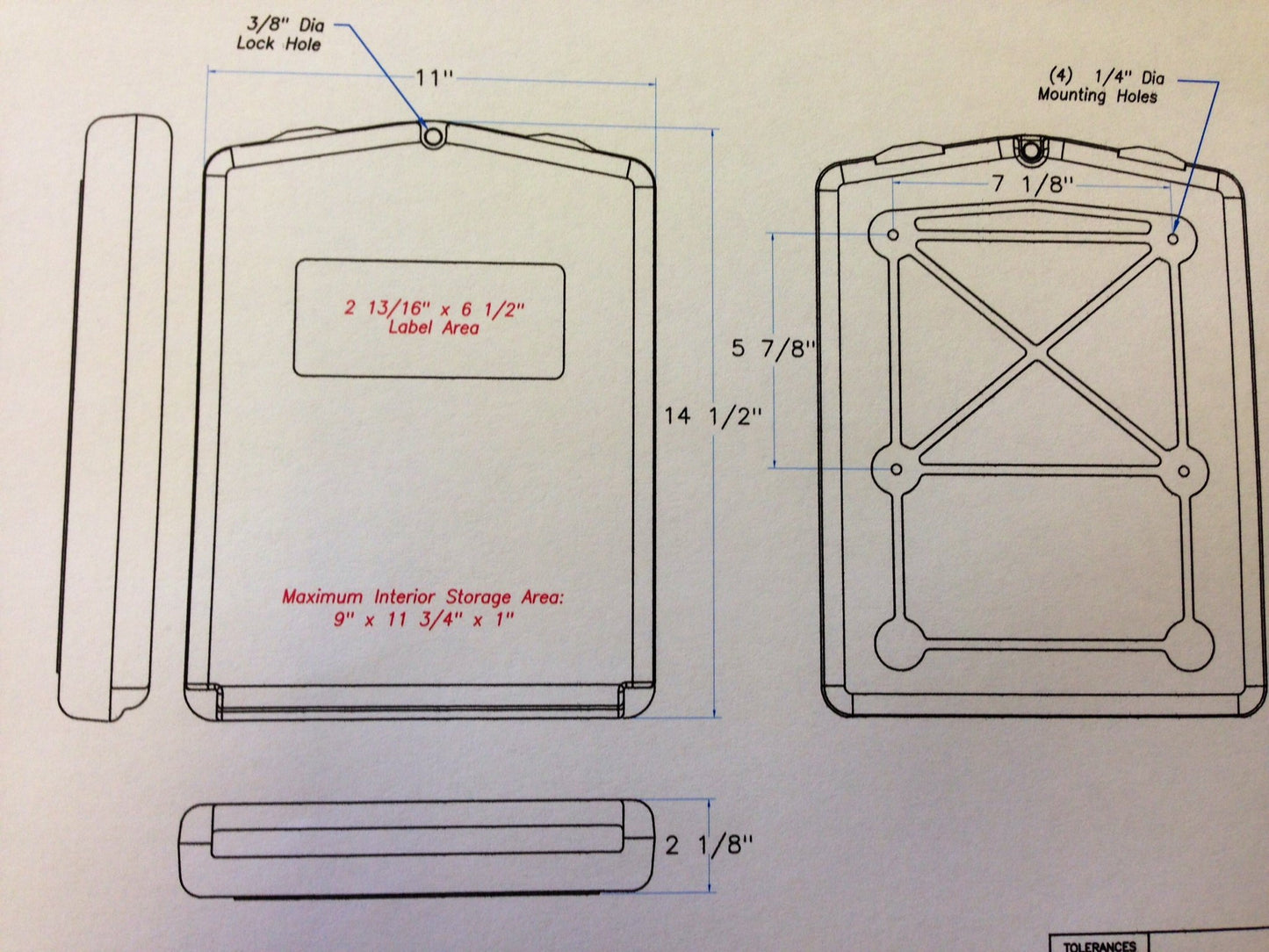 Manual Pak Industrial Weatherproof Document Holder