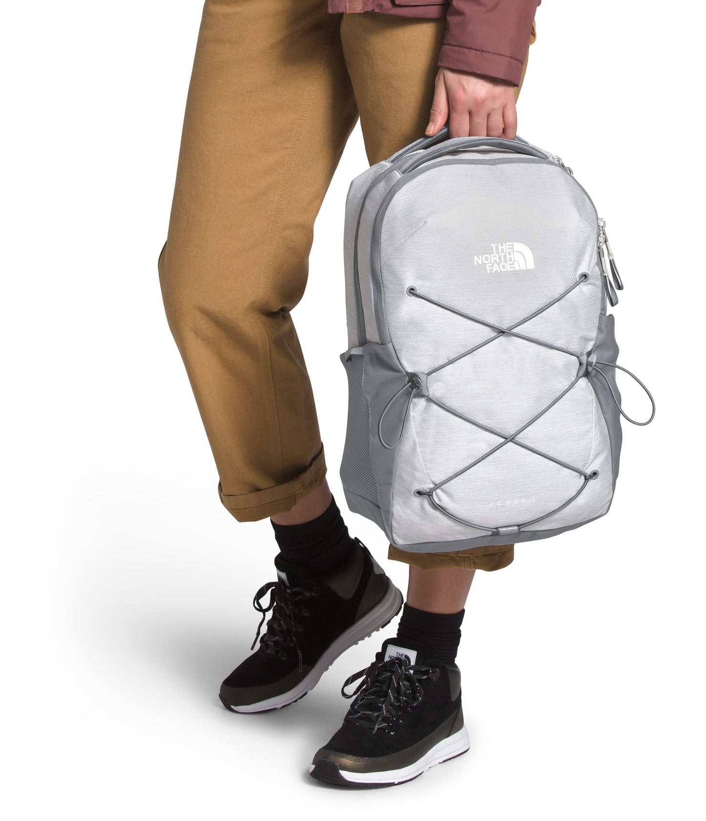 The North Face Women's Jester Everyday Laptop Backpack, TNF White Metallic Mélange/Mid Grey, One Size