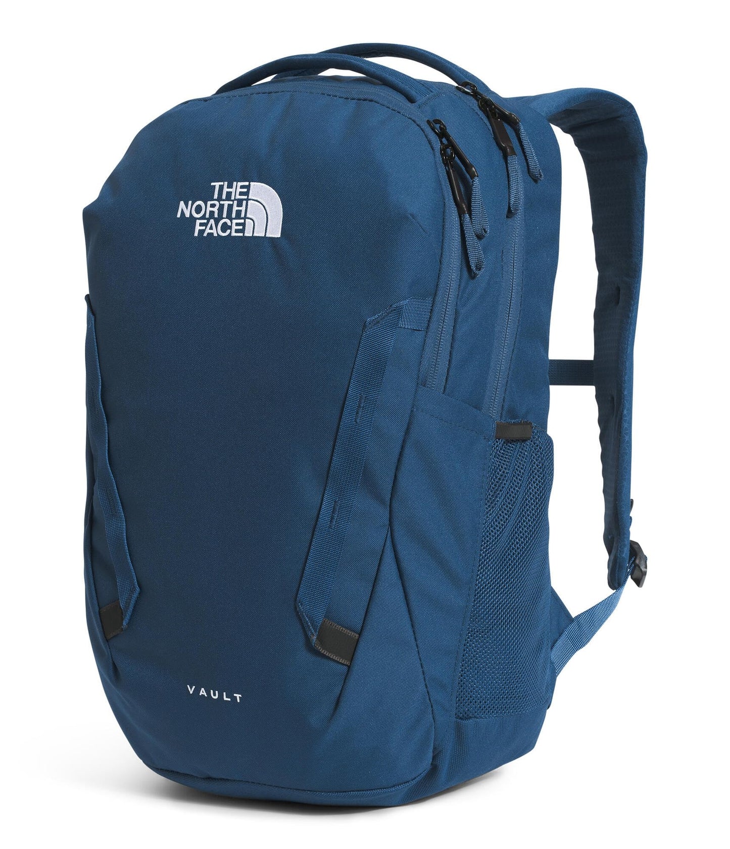 The North Face Vault Everyday Laptop Backpack - Commuter Travel Bag, Water-Repellent Finish, Spacious Compartment, Shady Blue/TNF White-NPF, One Size