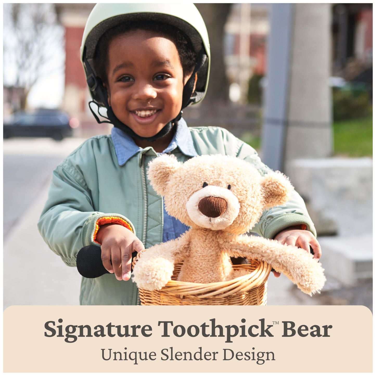 GUND Toothpick Cable, Teddy Bear Stuffed Animal for Ages 1 and Up, Cream/Offwhite, 15