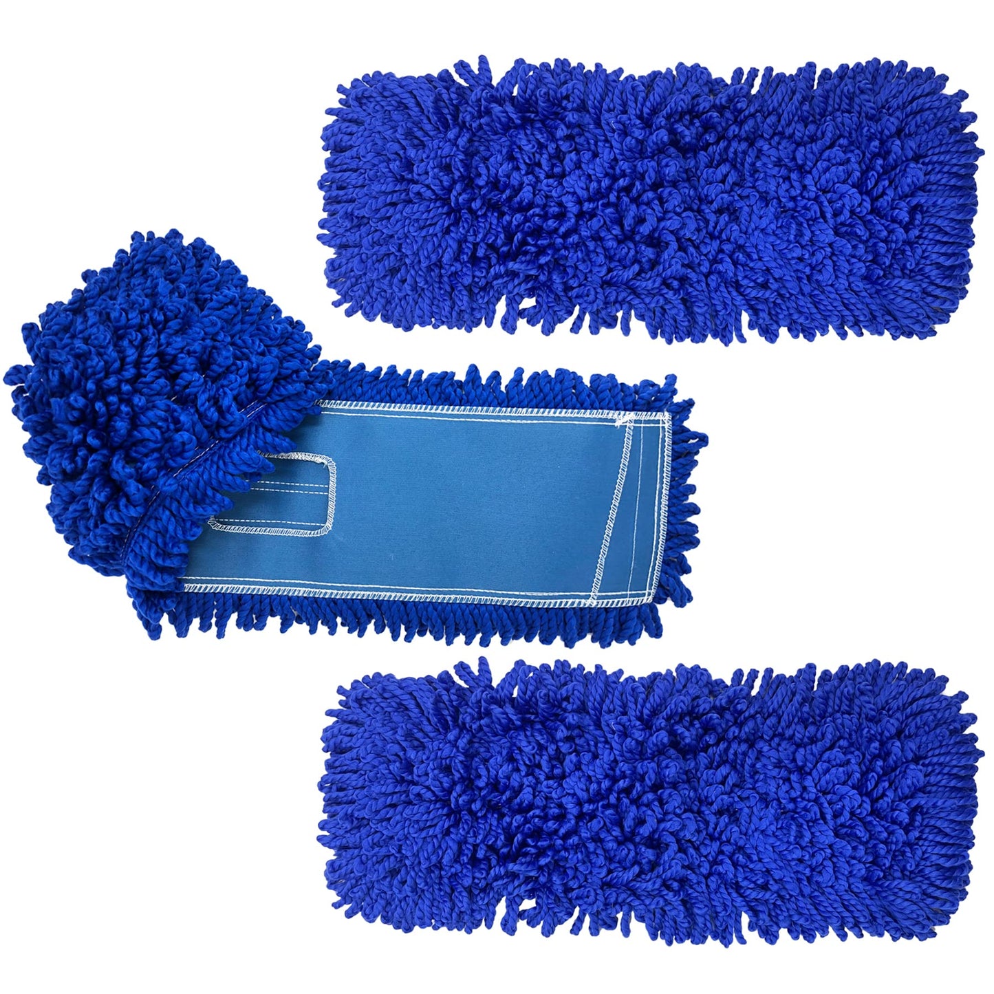 Kleen Handler 48 inch Microfiber Dust Mop | Extra Large Washable Commercial Mop Head Replacement, Pack of 3
