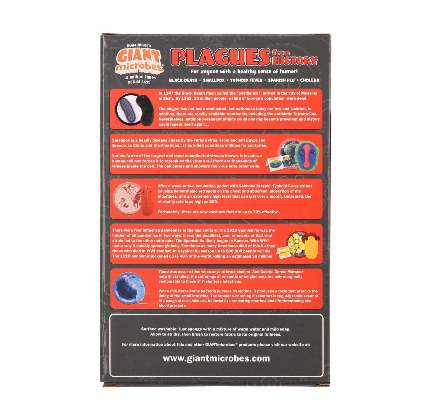GIANTmicrobes Themed Gift Box - Plagues from History