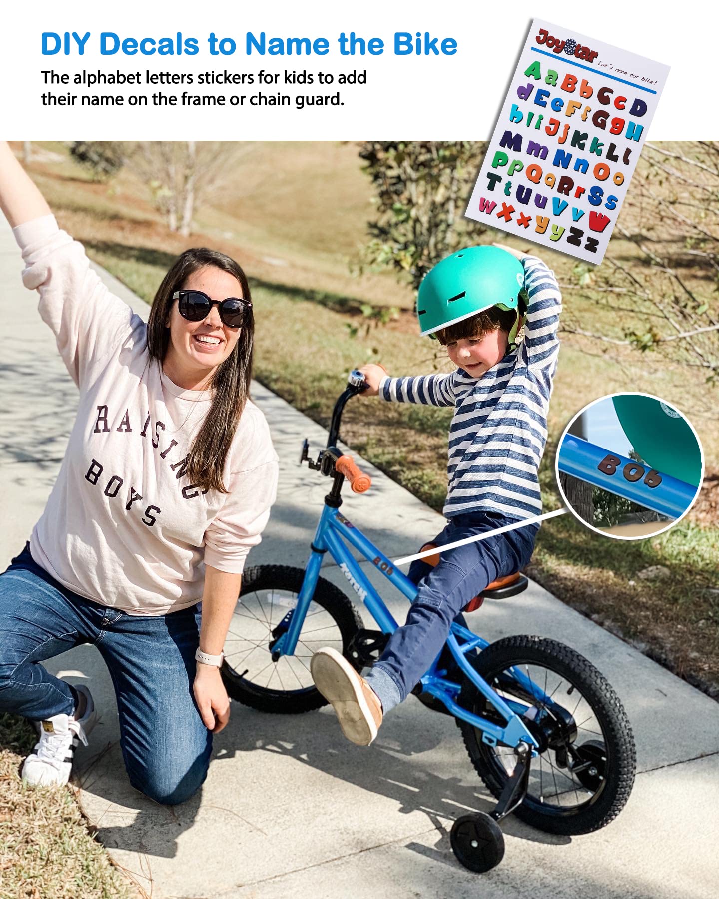 JOYSTAR 16 Inch Kids Bike for 4-7 Ages with Training Wheels Coaster Braking Ride-On Boys Bicycle 4 5 6 7 Years Children Bikes BMX Style Birthday Gifts Blue