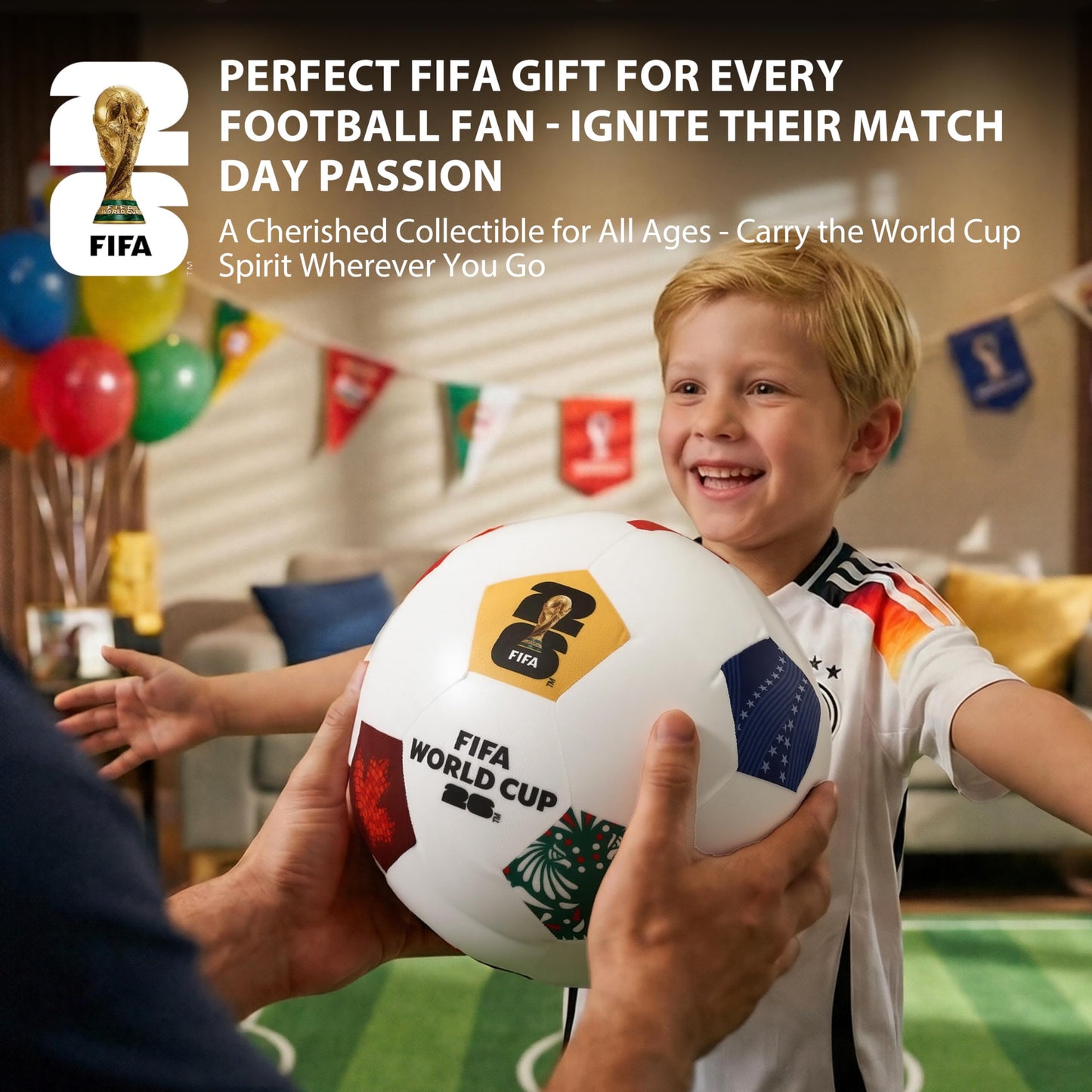 MESUCA FIFA World Cup 2026 Official Edition Mini Soccer Ball Plush Keychain Pillow, 4.72" Soccer Plush Toy Backpack Charm, Kids Gift, World Cup 2026 Merchandise (11.8 inches/30cm)