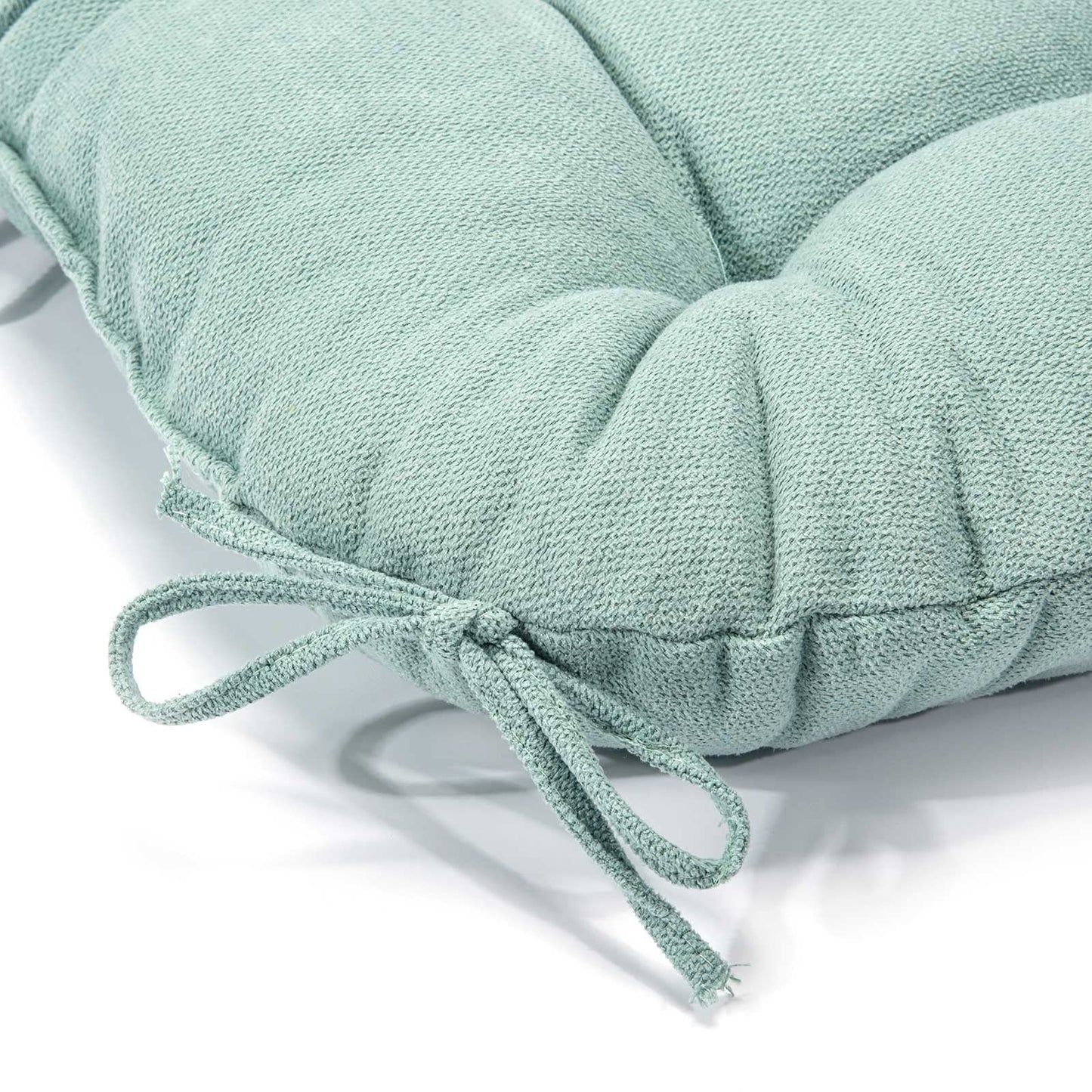 JAMPAYANG Chair Cushion, 4 Pack Chair Cushions for Dining Chairs, Chair Pads and Mat with Ties for Indoor Kitchen Seat and Desk (4 Count - 17 x 16 in, Aqua Blue)