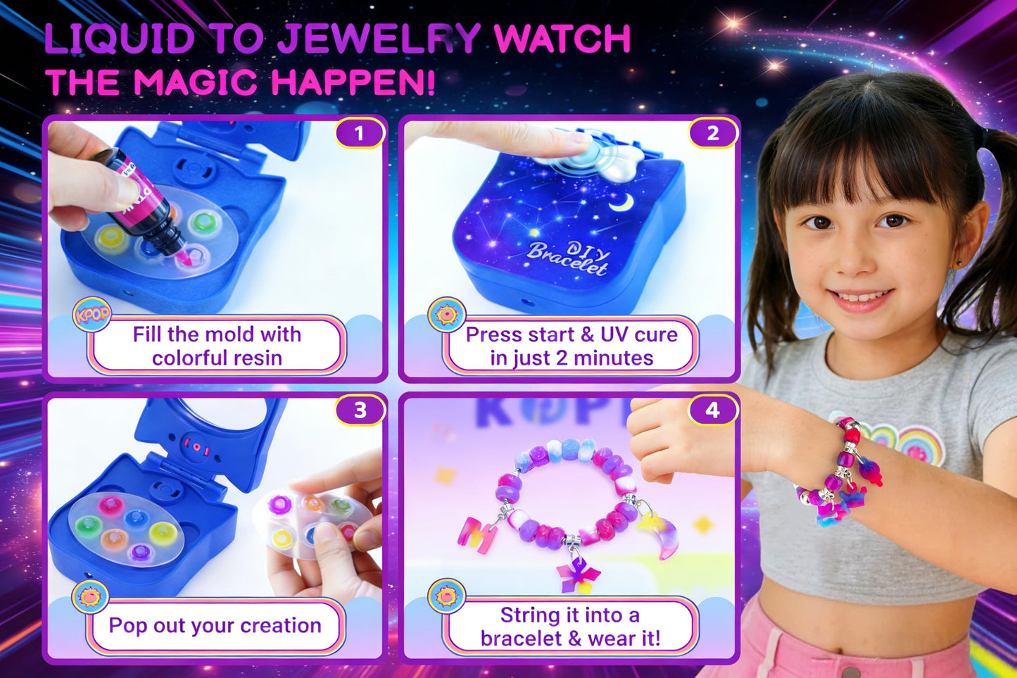 QuTZ Bracelet Making Kit (Pro 12 Glue Set)