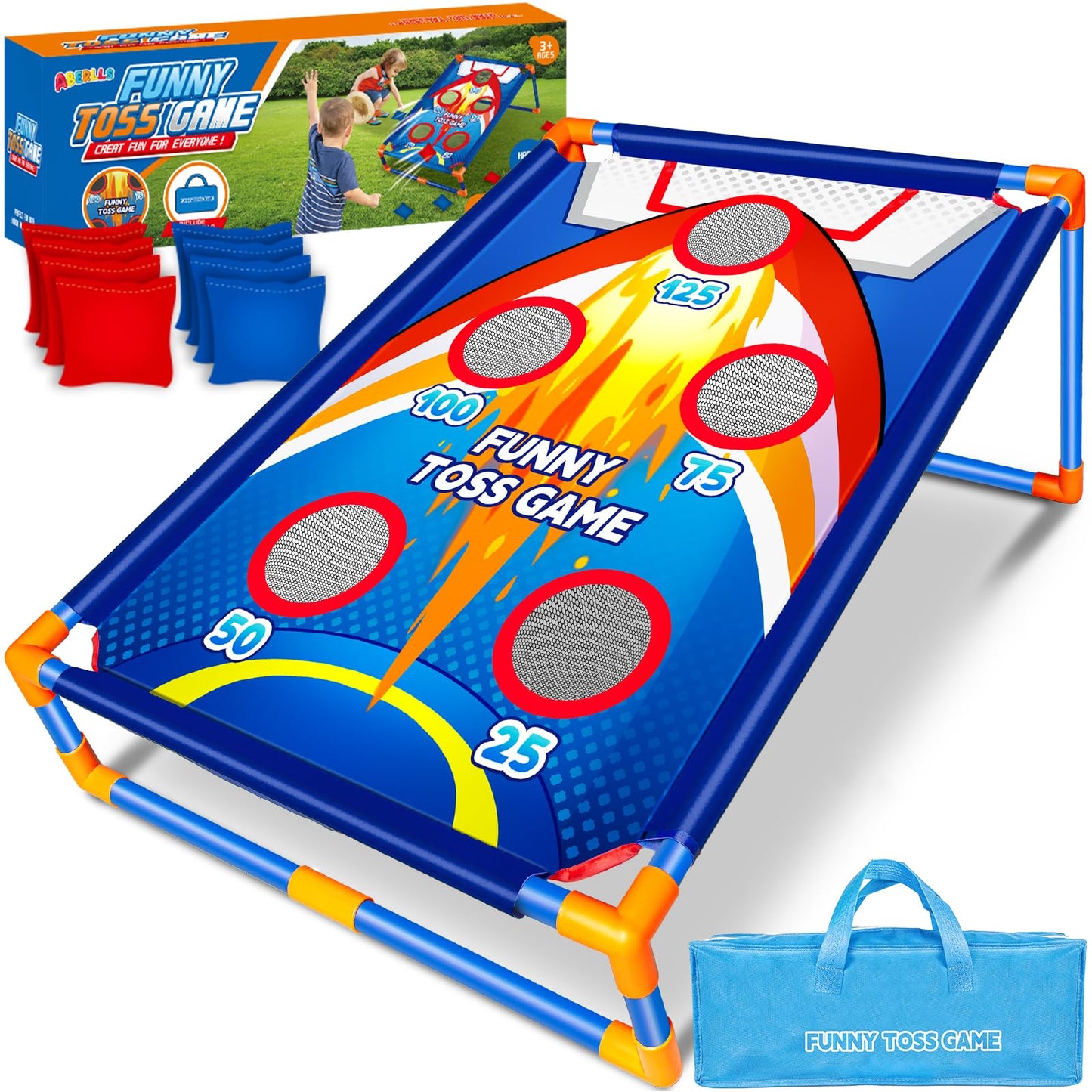 Bean Bag toss Game for Outdoor Activities, Bean Bag toss Toy for 3 4 5 6 7 8 Years Old Boys Girls, Ideal Gift 3-8 Years Old Kids Birthday Christmas