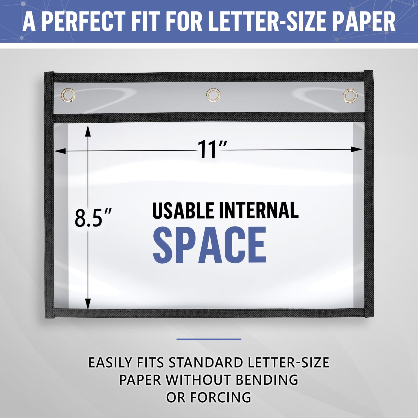 30 Pack Horizontal Job Ticket Holders 8.5x11 - Landscape Shop Ticket Holders 8 1/2 x 11 - Work Order Plastic Sleeves for Documents - Dry Erase Pocket Sleeve - Dry Erase Sleeves Clear Pocket Sleeve