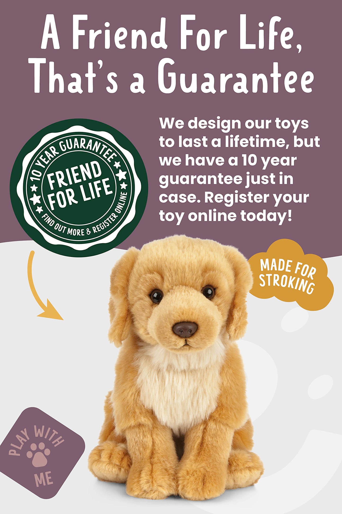 Living Nature An459 Pets Golden Retriever en Peluche