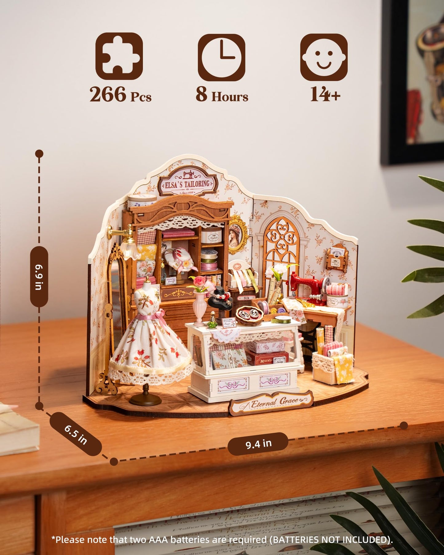 ROBOTIME DIY Miniature Dollhouse Kit