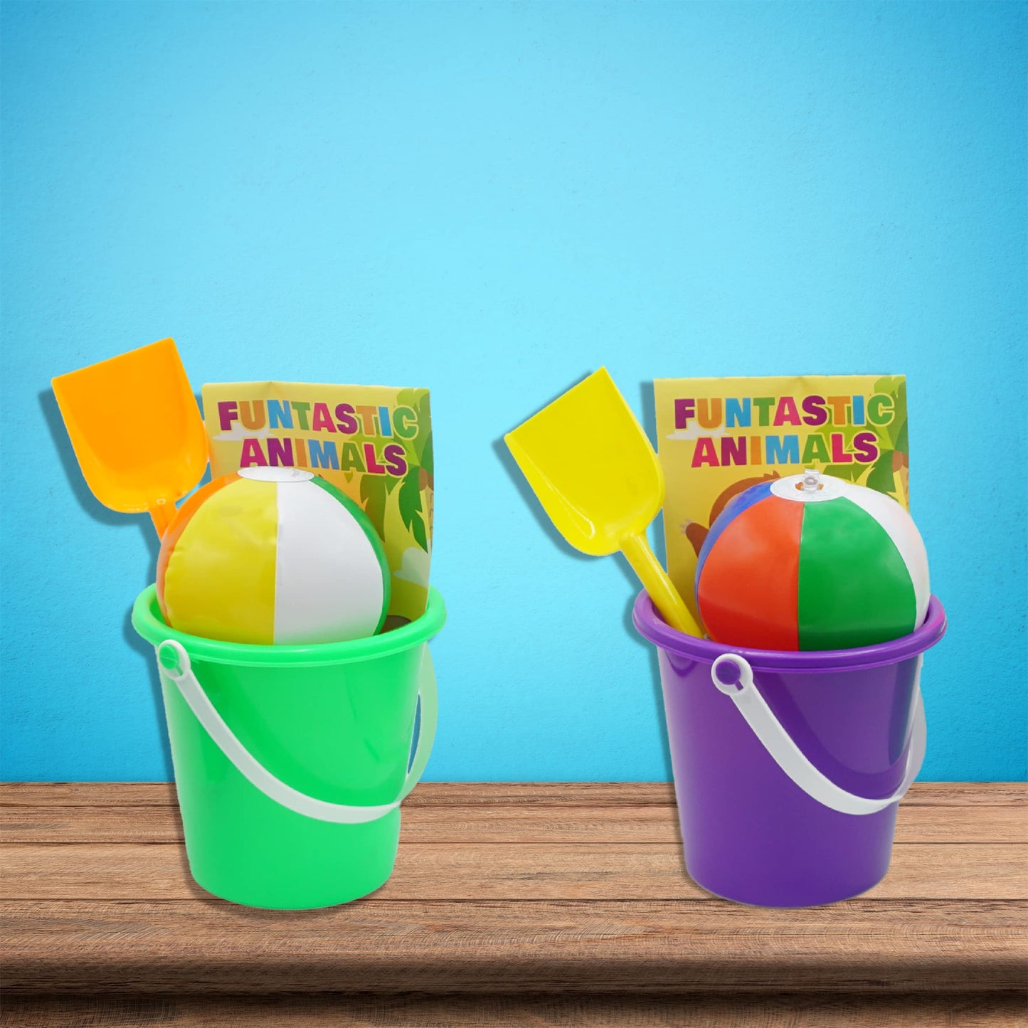 4E's Novelty Mini Beach Balls Bulk Pack, Summer Party Favors for Kids, Inflatable Pool Toys, Hawaiian Party Decorations or Pool Party Goodie Bag Fillers (50)