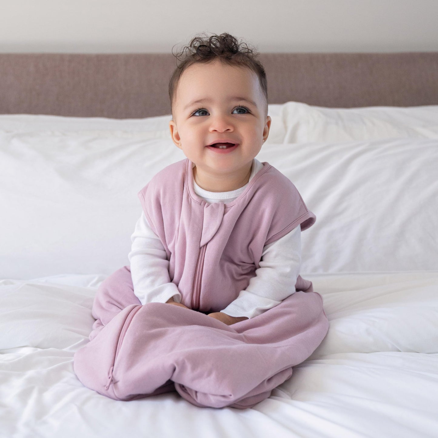 HALO SuperSoft Bamboo Wearable Blanket 1.5 TOG – Buttery Soft, Plush Baby Sleep Sack for Newborns, Infants & Toddlers, Hip-Healthy Design, Machine Washable, 0-6 Months, Small, Mauve